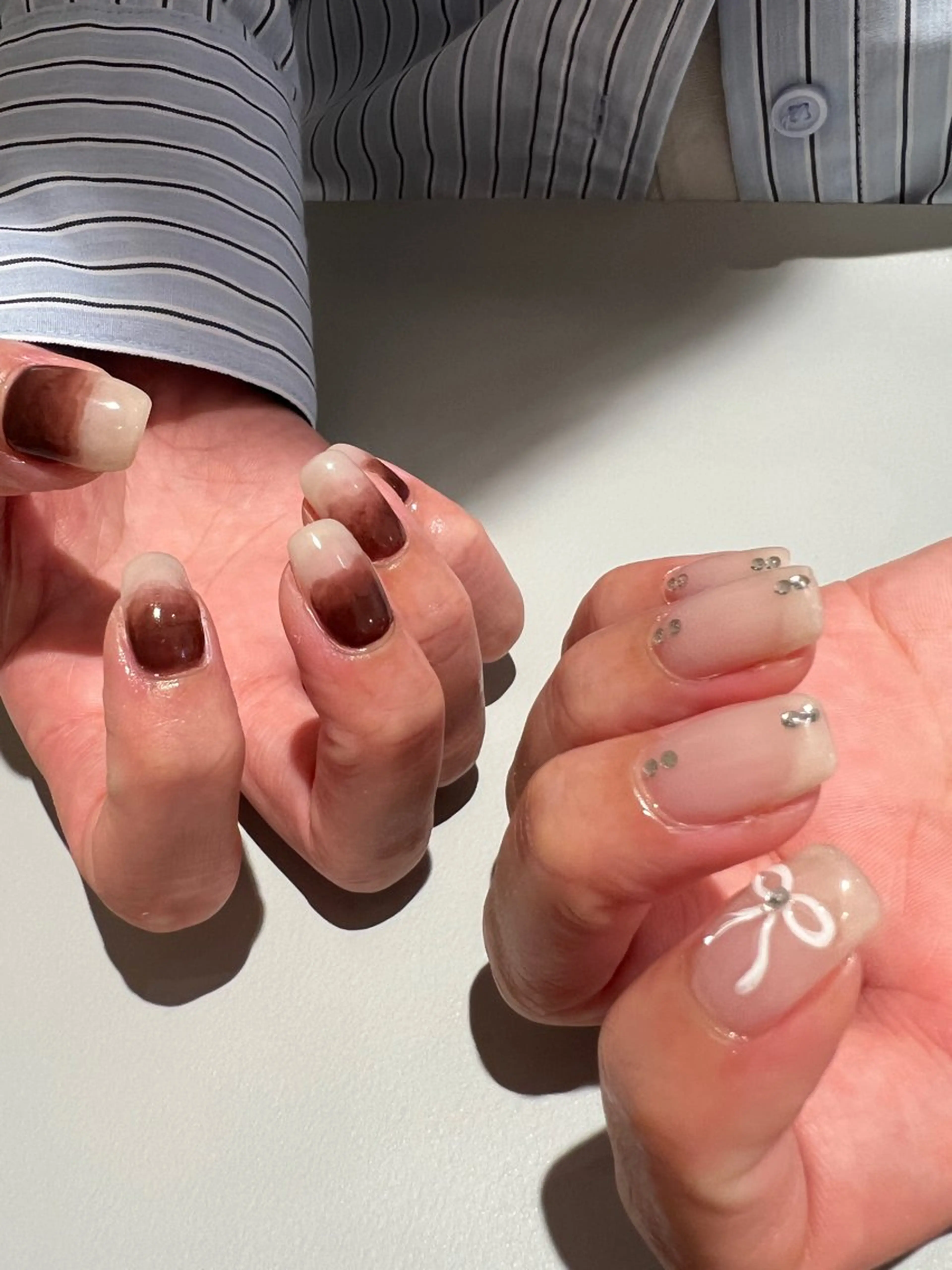 ネイル ハンドネイル 個性派ニュアンス nuts nail所属・【池袋】nuts nail　なつみのネイルデザイン
