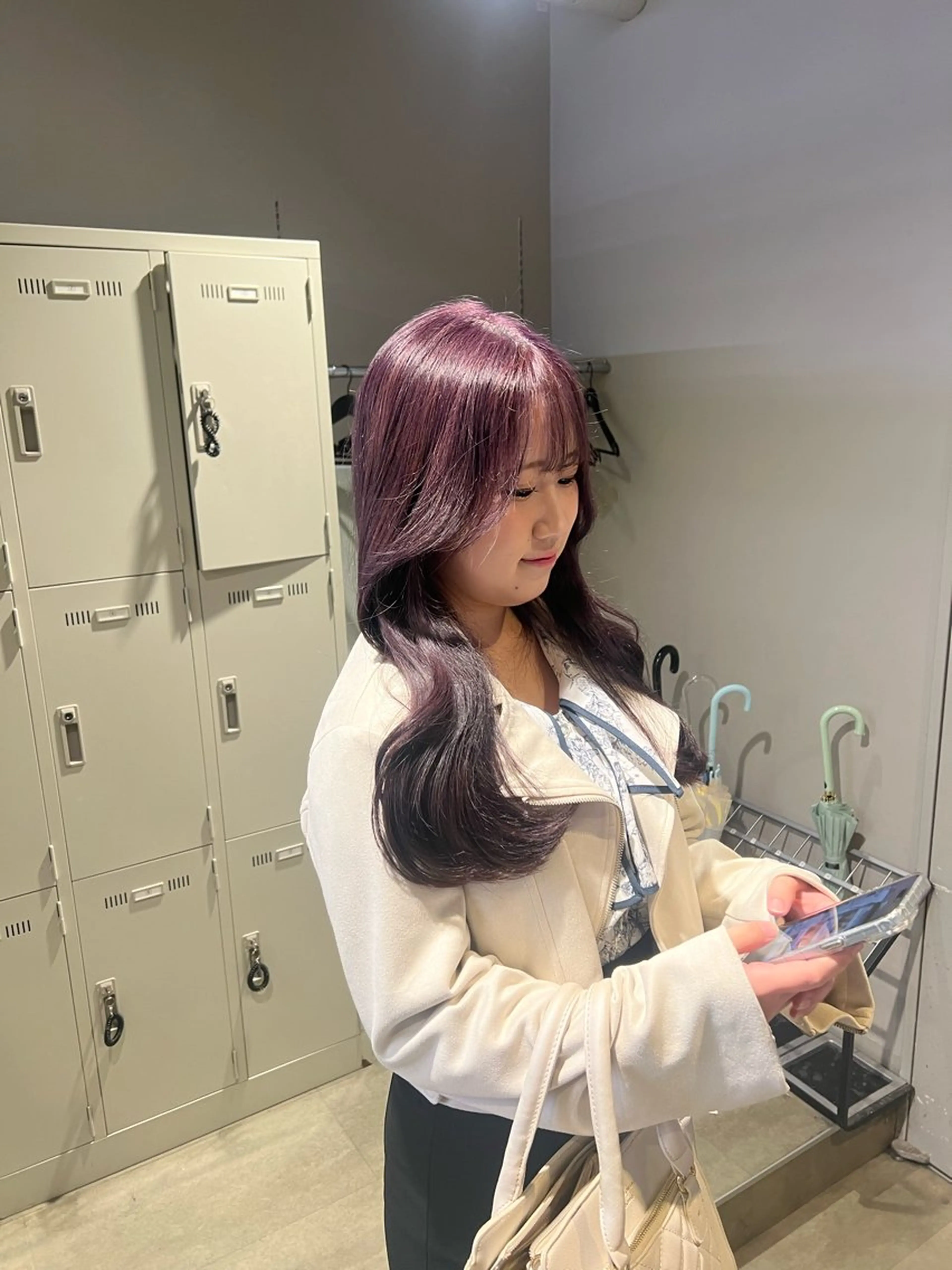 セミロング カラー カット ヘアカラー 韓国レイヤーカット /REIのヘアスタイル