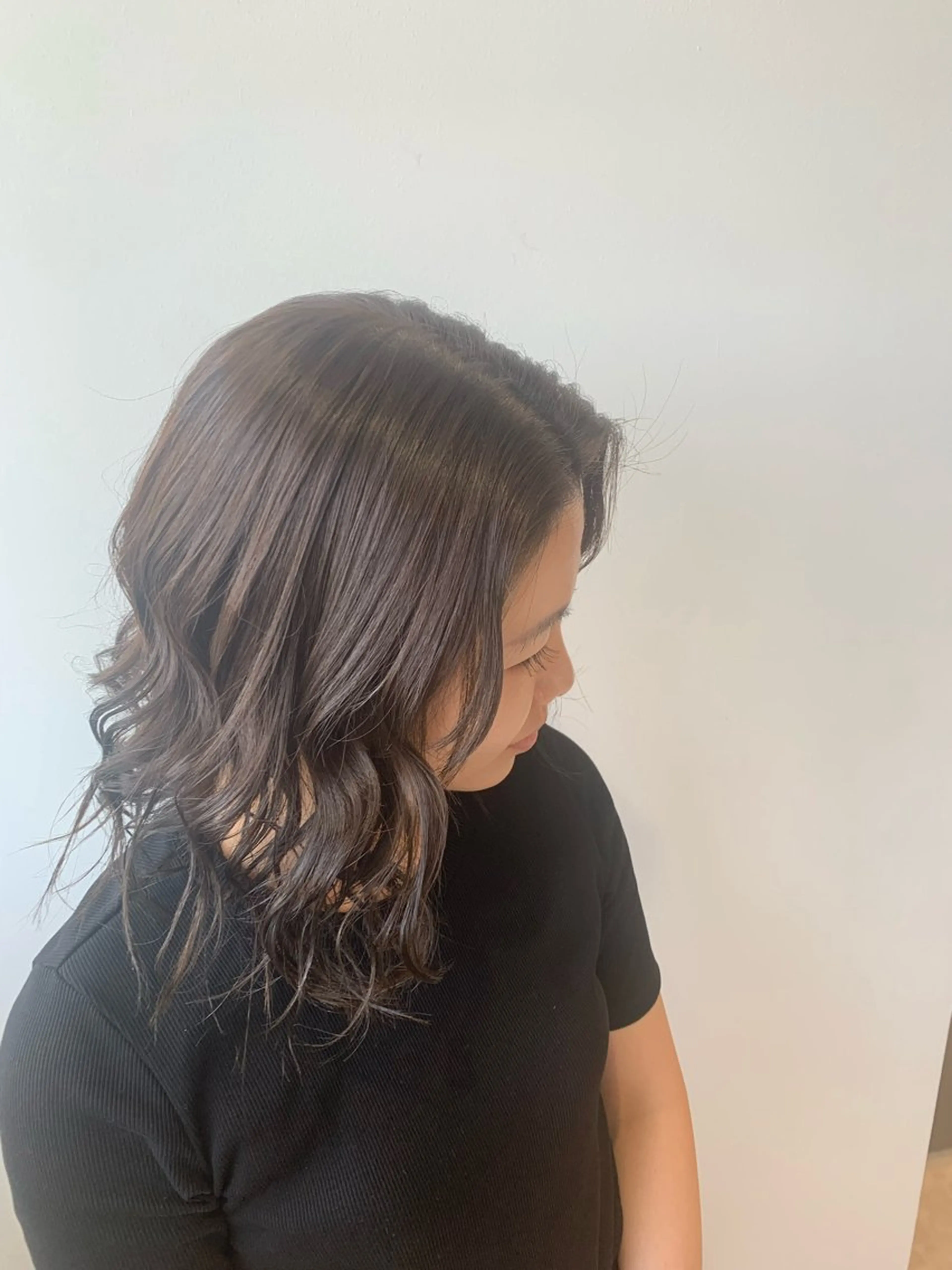 セミロング カラー カット ヘアカラー トリートメント YOMU SUZUのヘアスタイル