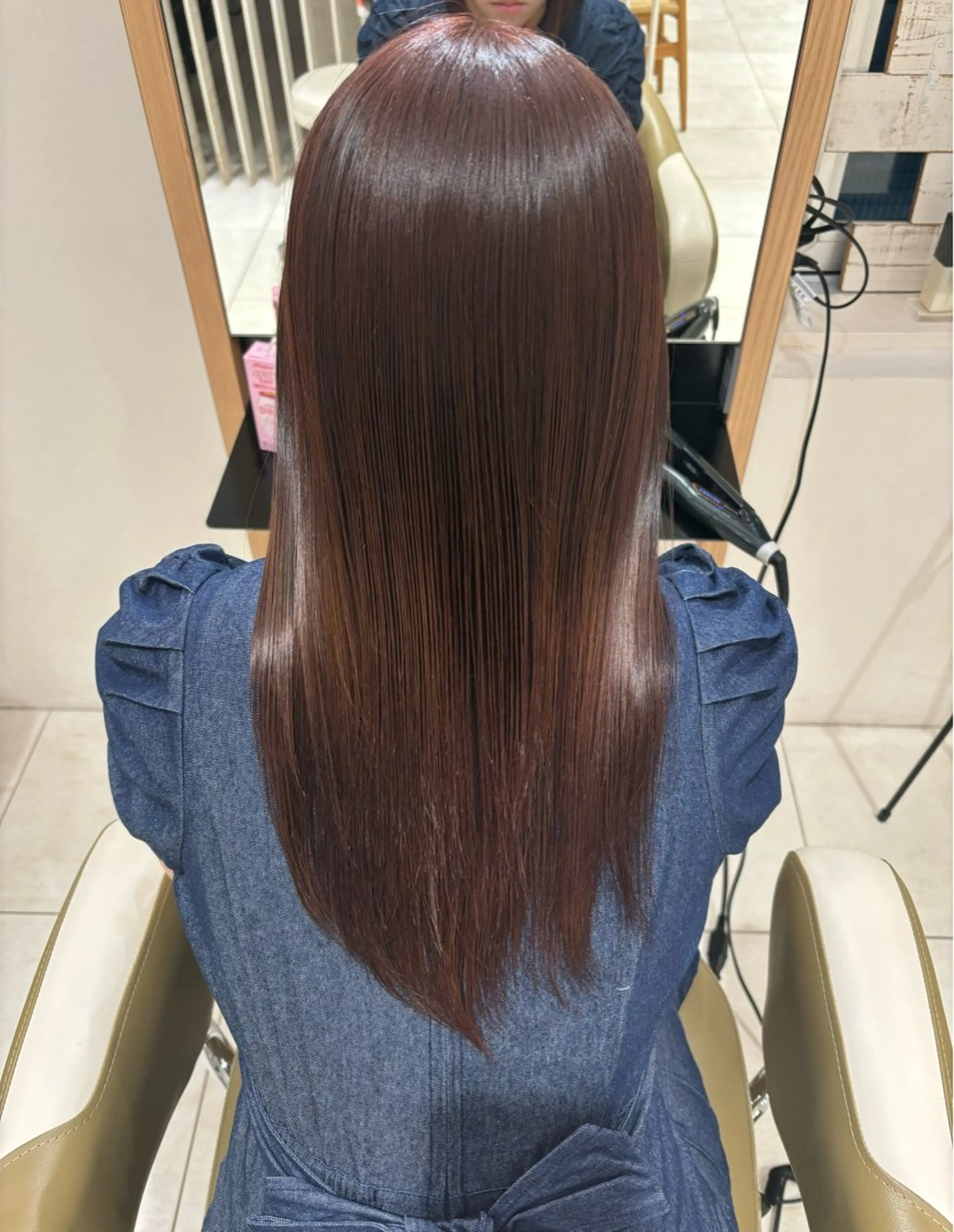 ロング カラー 艶髪🫧‪🎀 岡由紀乃のヘアスタイル