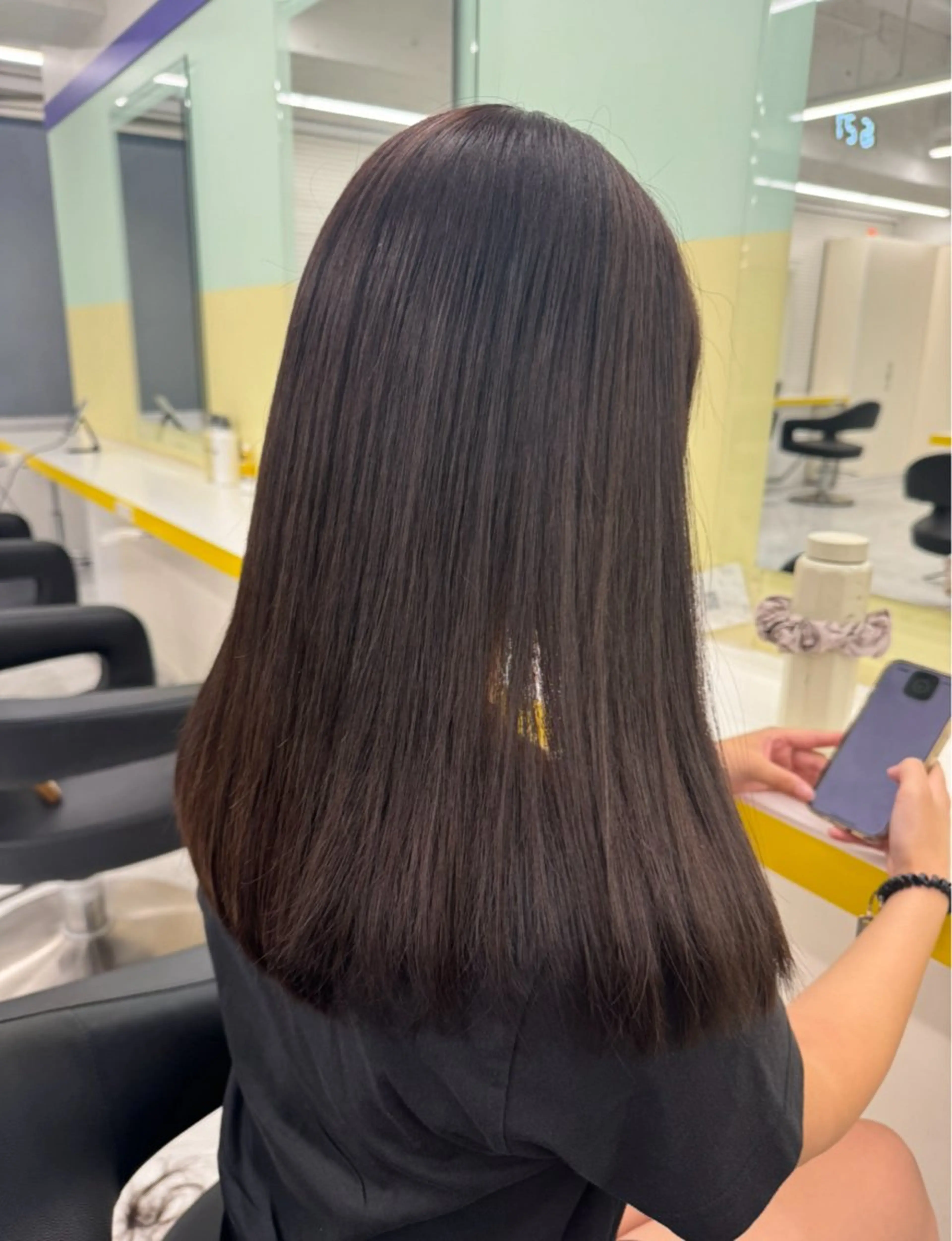 ミディアム カラー ヘアカラー トリートメント ヘッドスパ ヘアセット 🤍透明感トレンド 🤍上品ヘア🤍のヘアスタイル