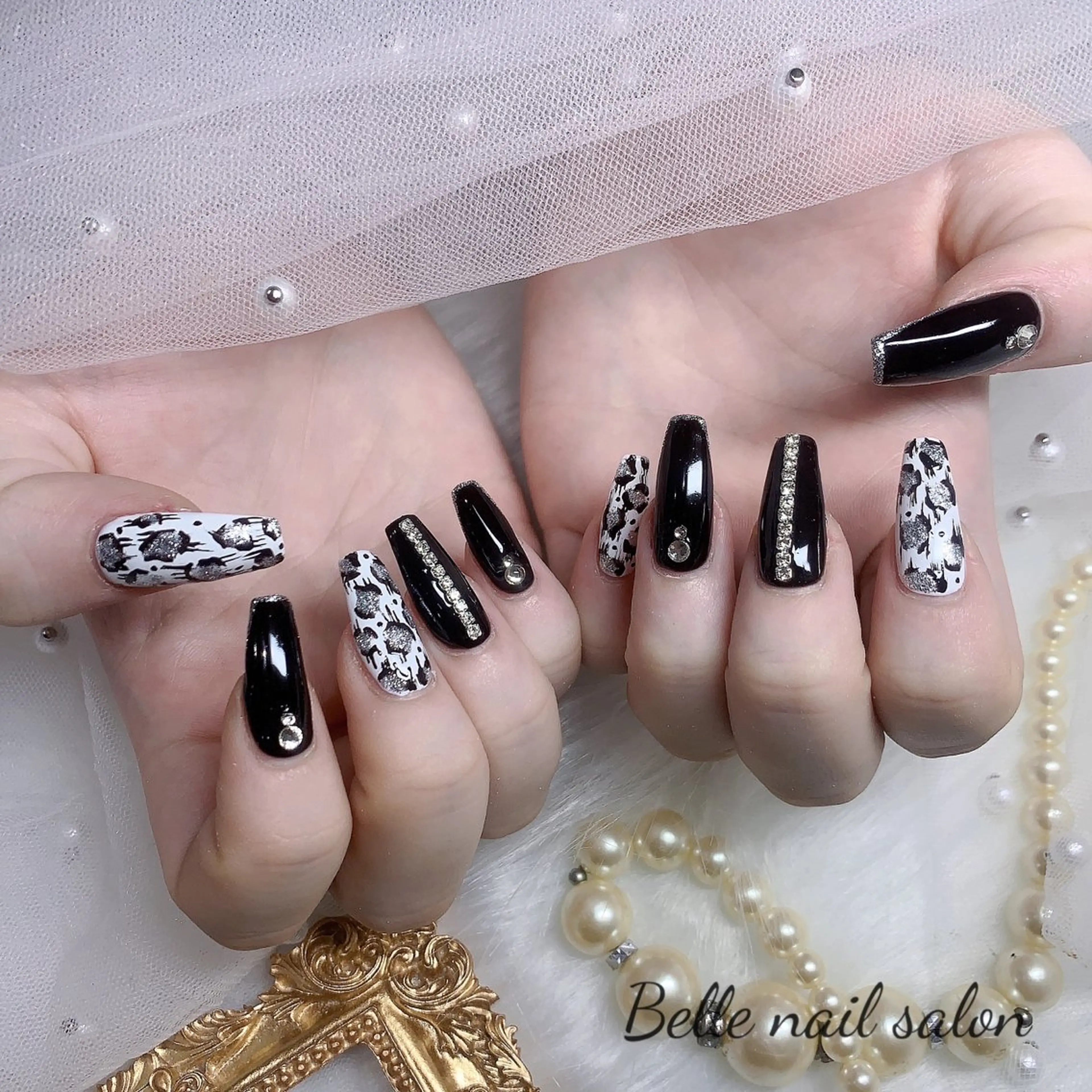 ネイル オーロラネイル フットネイル 韓国ネイル ラメ(グリッター) ラメグラデーション Belle nail salon 新小岩のネイルデザイン