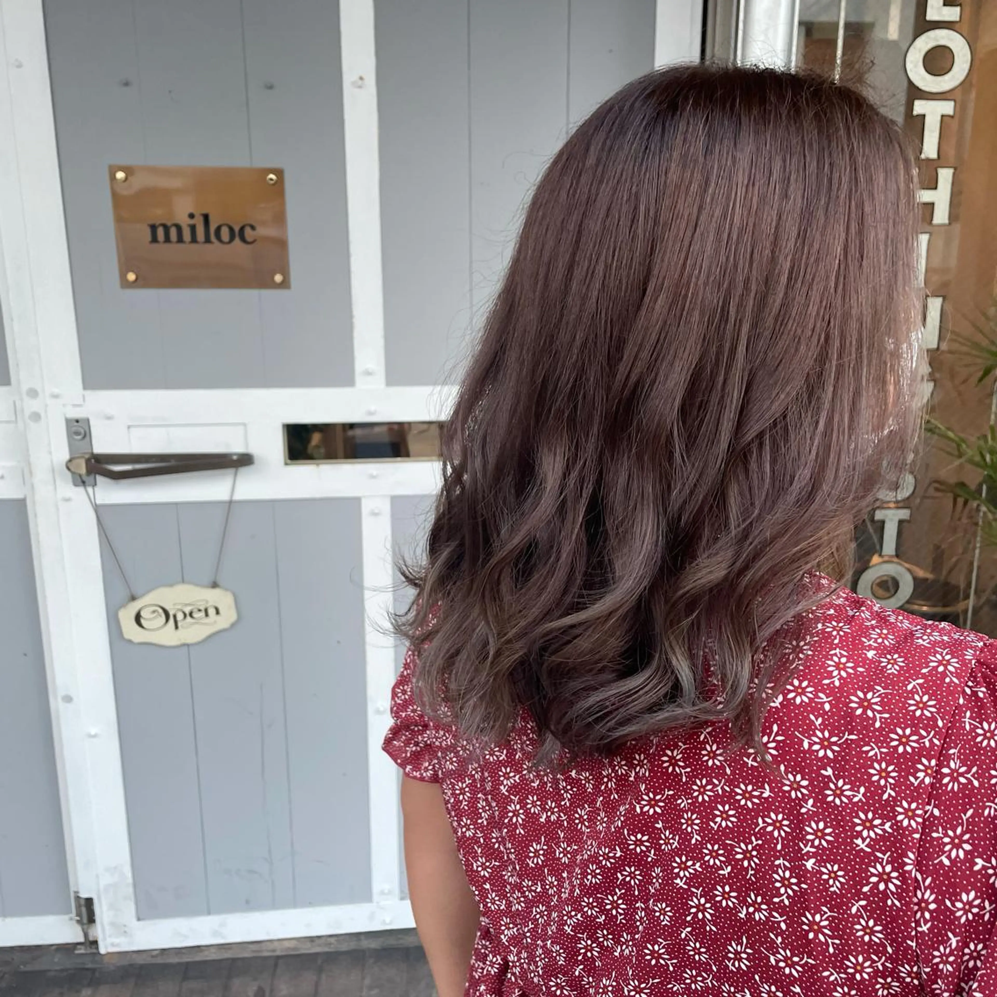 ミディアム ヘアカラー miloc那覇 MIKUのヘアスタイル
