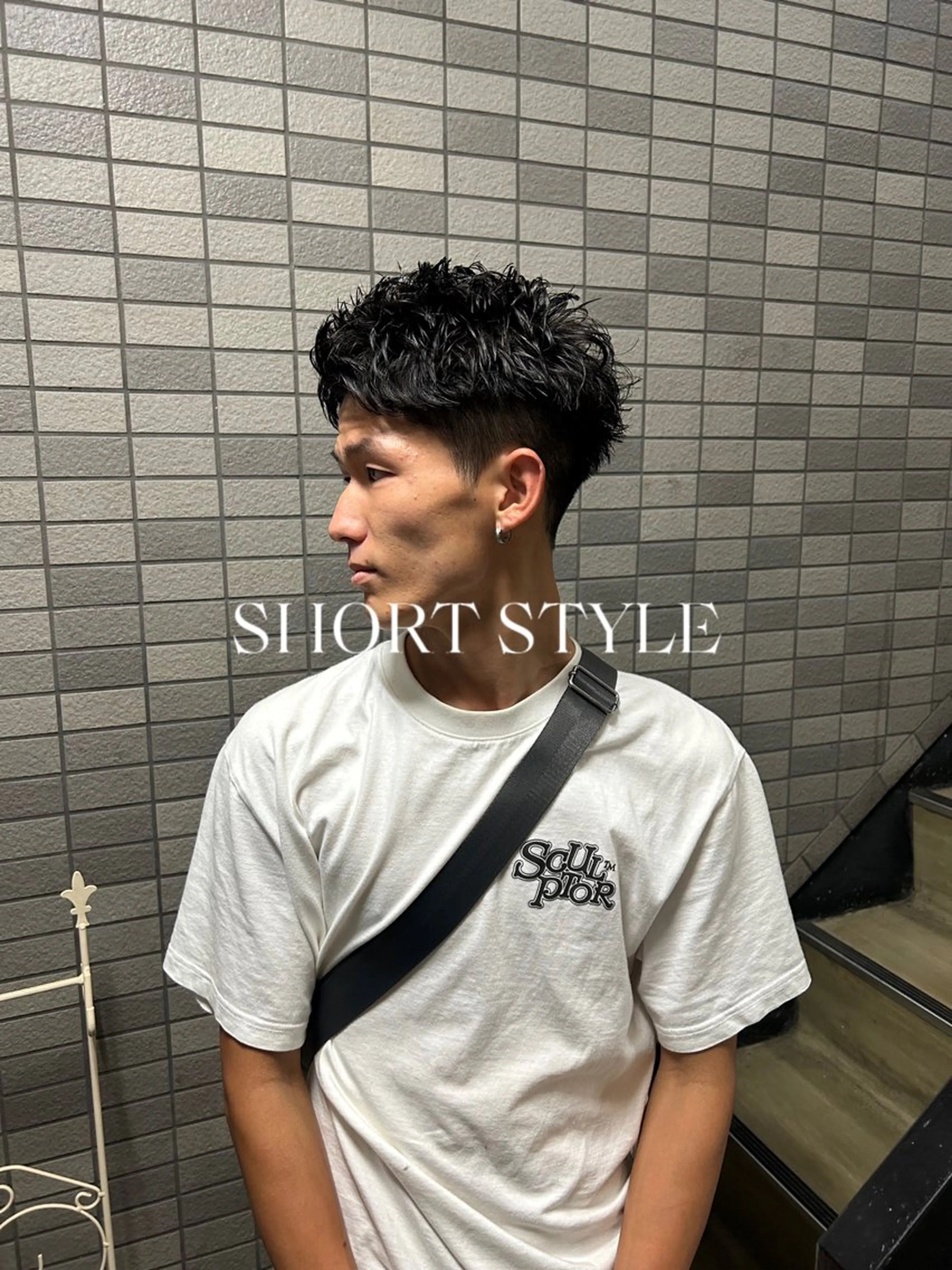 ショート パーマ メンズ メンズブリーチ メンズハイライト メンズインナーカラー メンズパーマ プードルパーマ カット パーマ トリートメント charme所属・💈スパイキーショー ト特化💈伊藤大輝のヘアスタイル