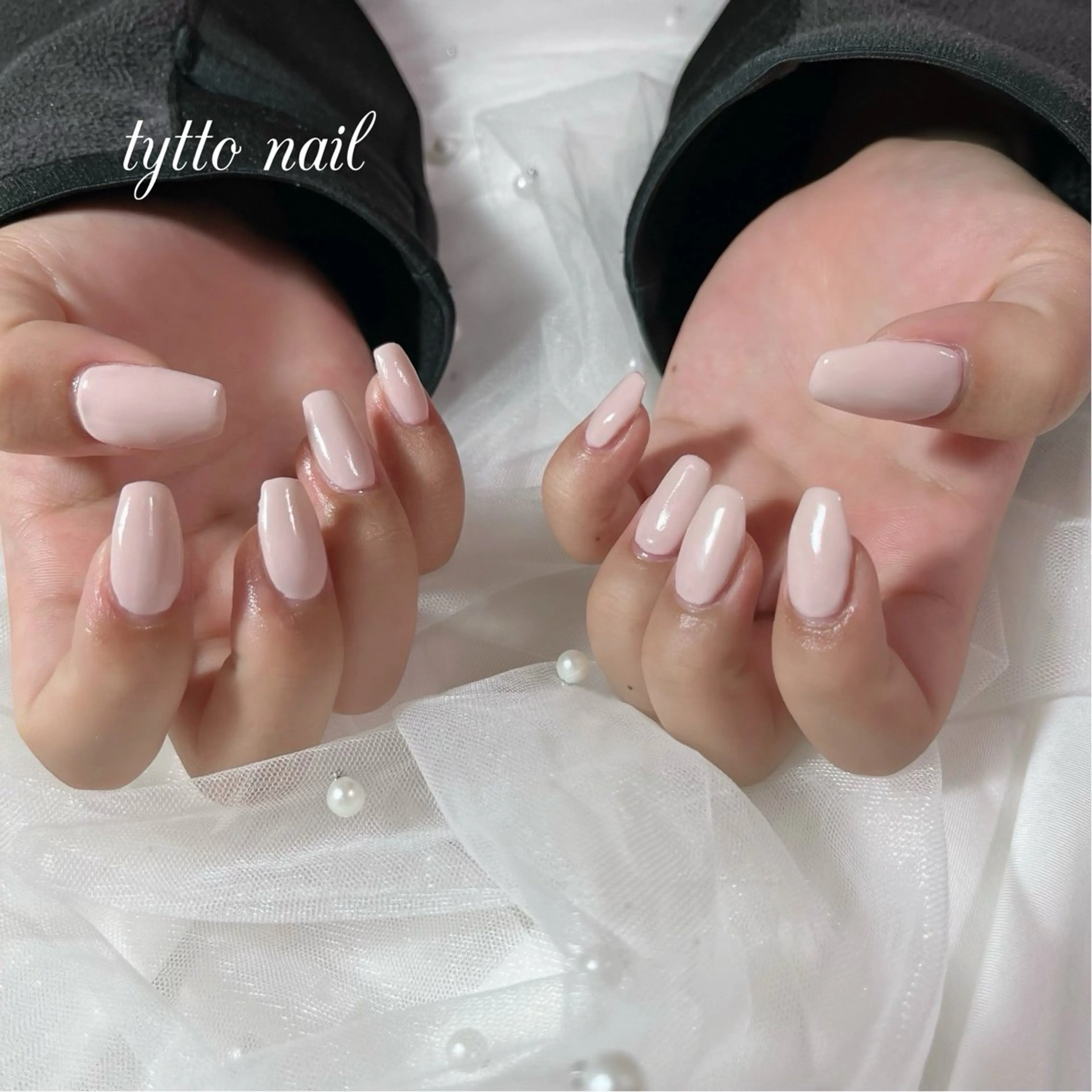 ネイル アートネイル ガーリー オフィスネイル ワンカラーネイル ピンク ハンドネイル tytto nail ❤︎‪‪eri‪‪のネイルデザイン