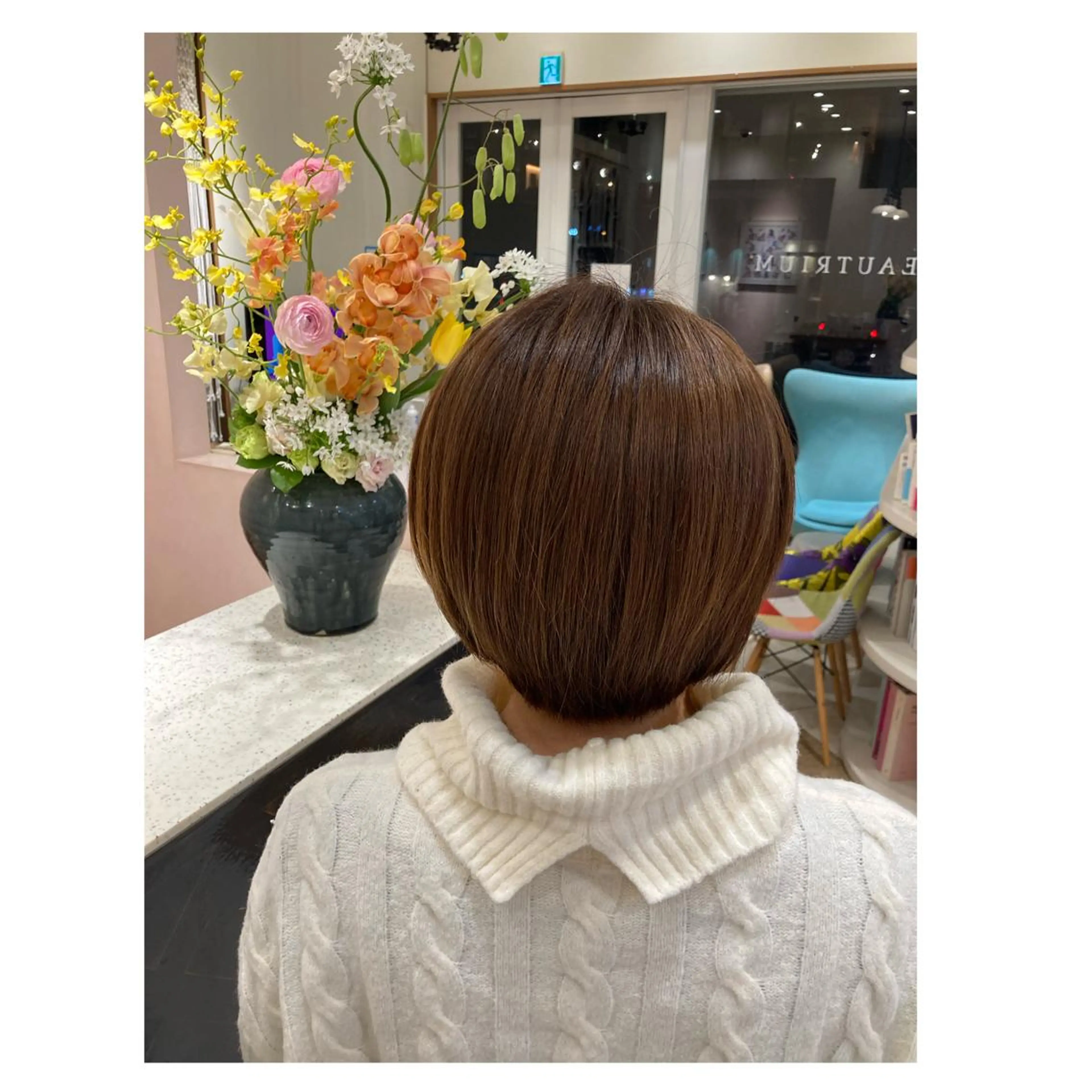 ショート カラー ボブカット／ 明千のヘアスタイル