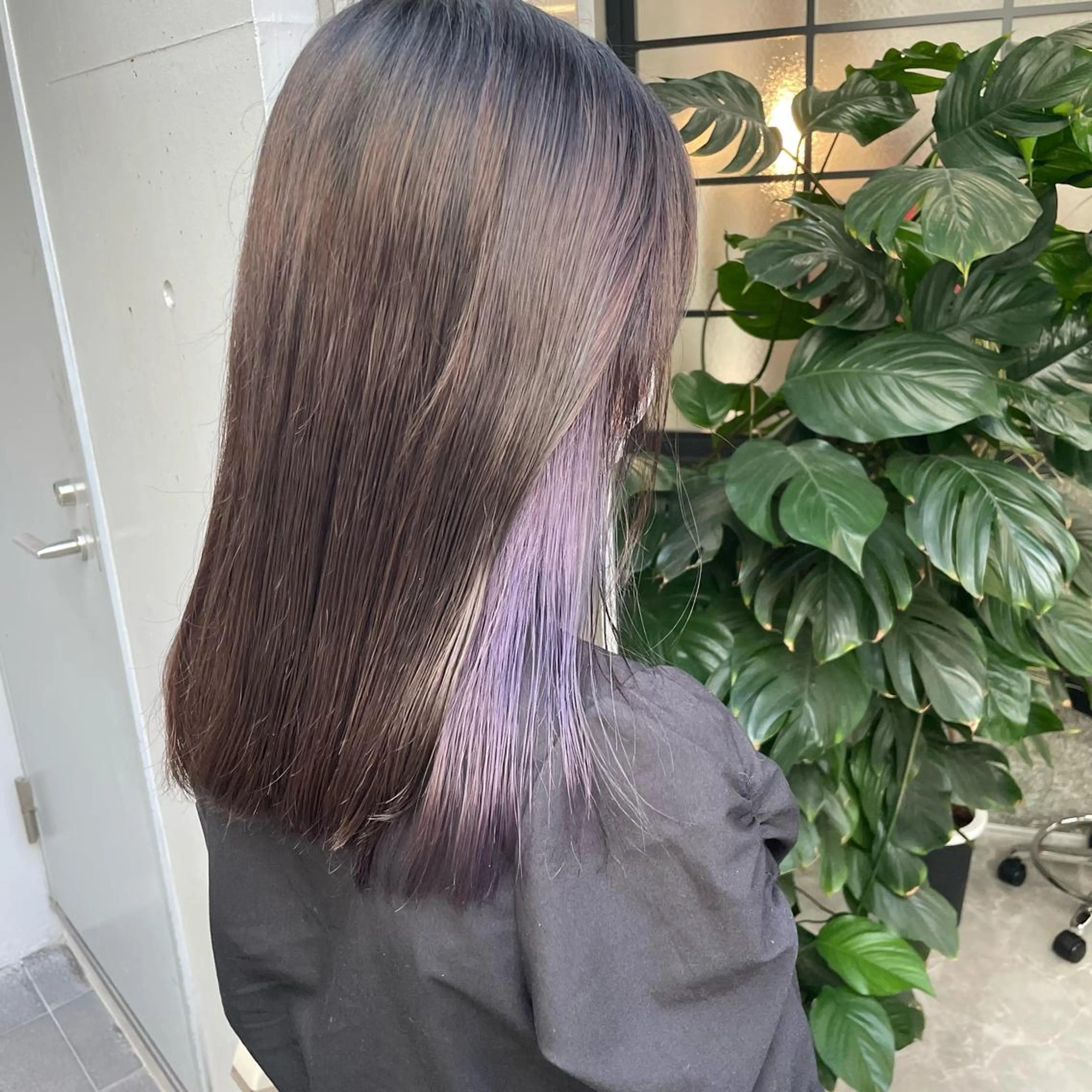 セミロング カラー ヘアカラー 🌸柔らかハイトーン 🧃Shionのヘアスタイル