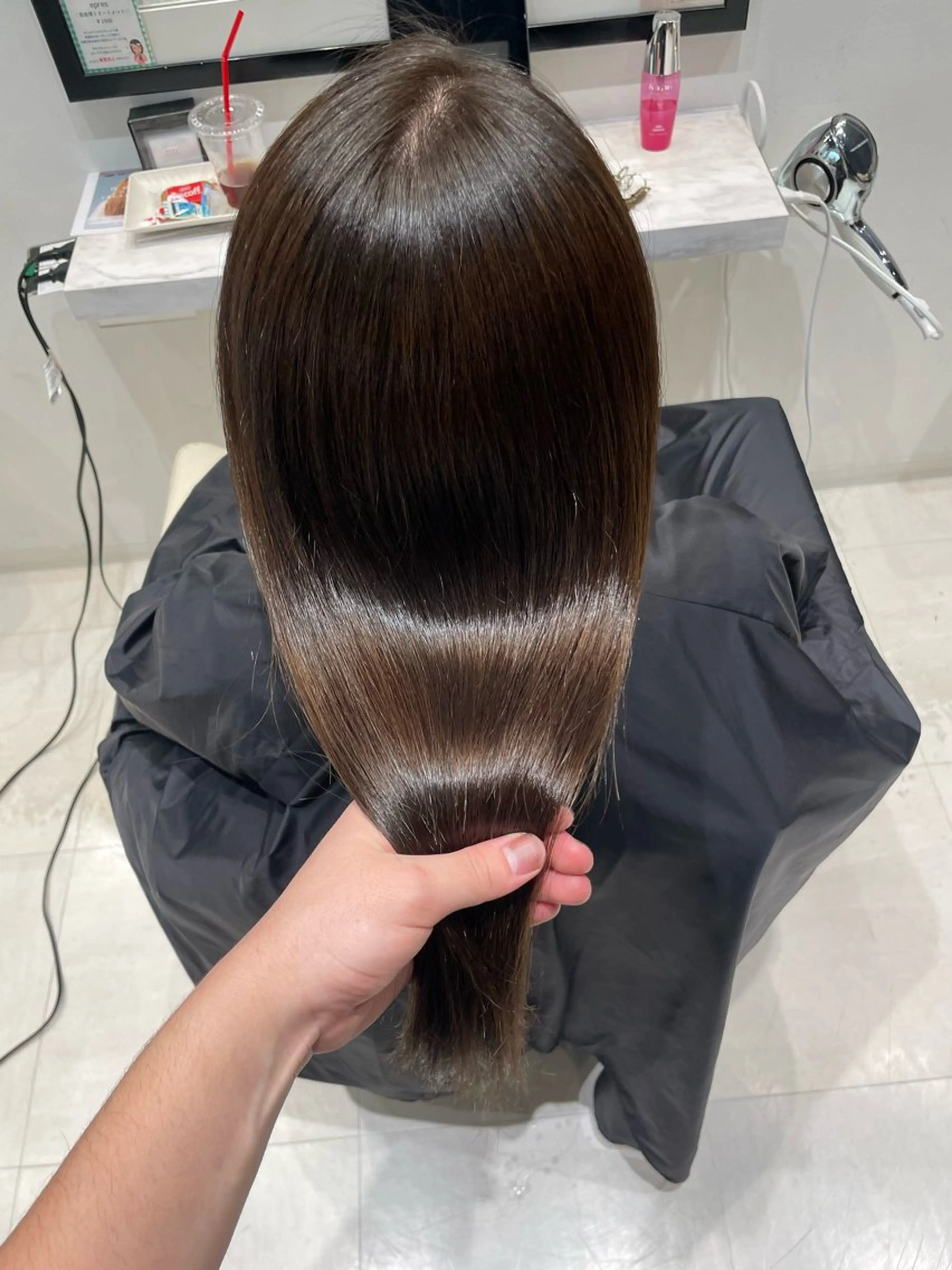ロング カラー 透明感カラー カット ヘアカラー トリートメント k-two✨たき艶感 カラー／美髪矯正のヘアスタイル
