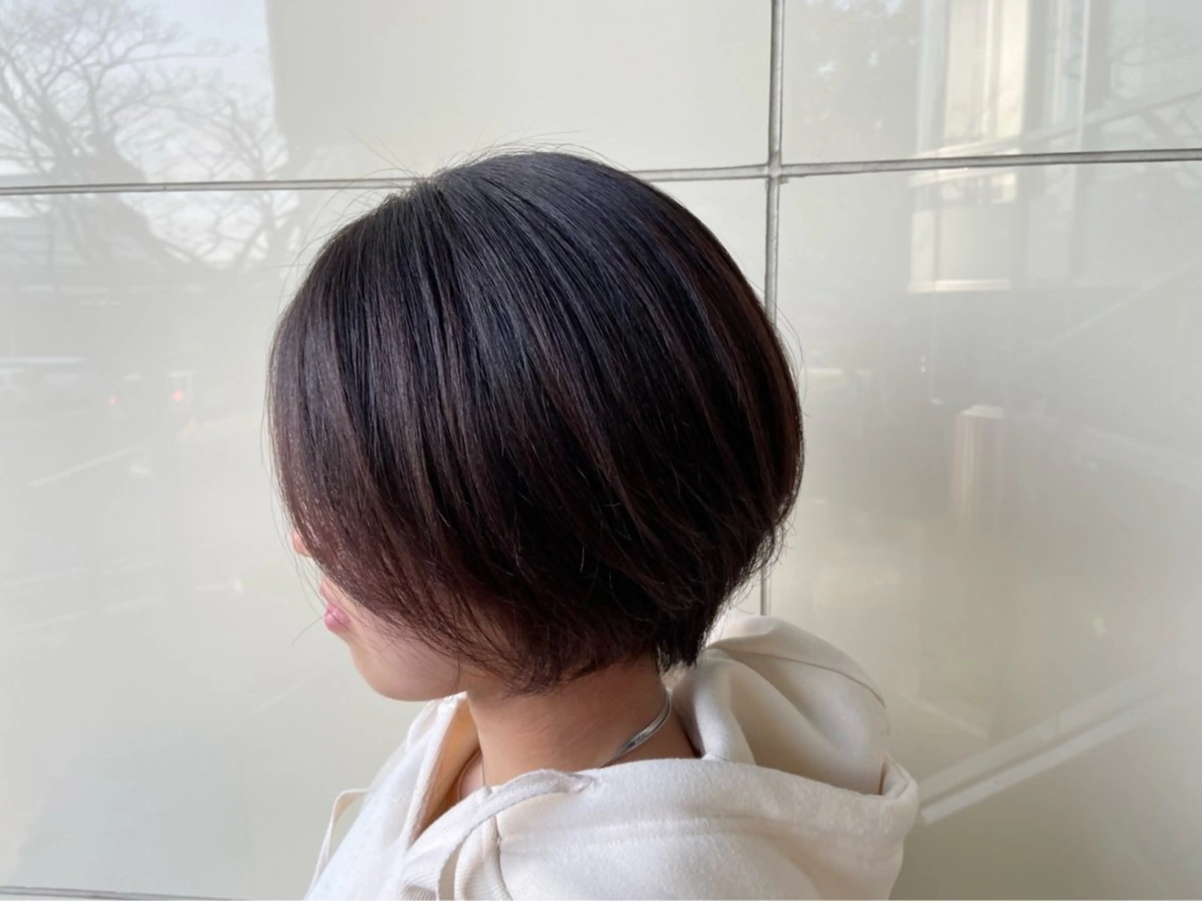 ショート ショートヘア THREE  mark所属・河田 日和のヘアスタイル