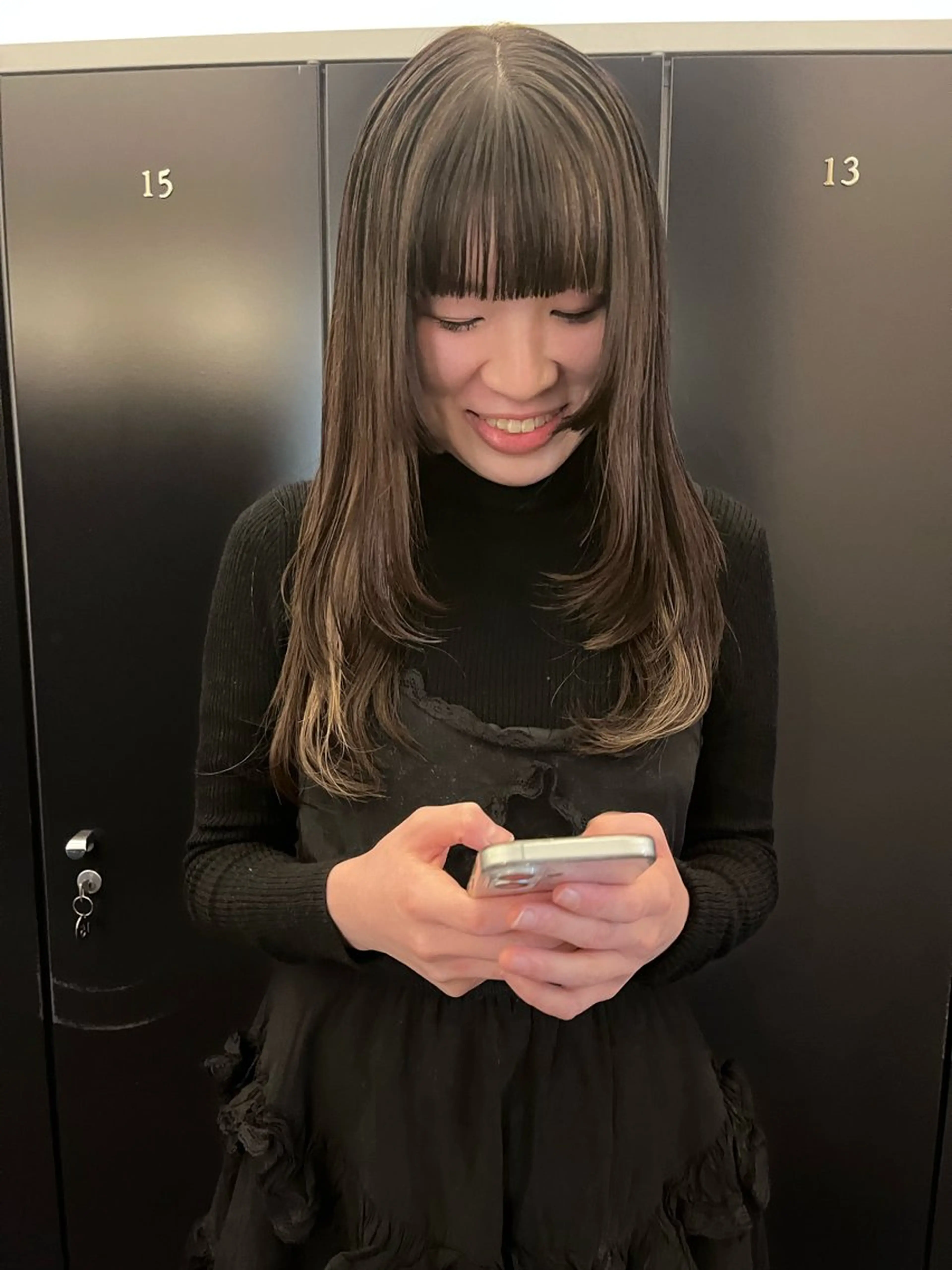 ロング 顔周りカット レイヤーカット ノムラ サクラのヘアスタイル