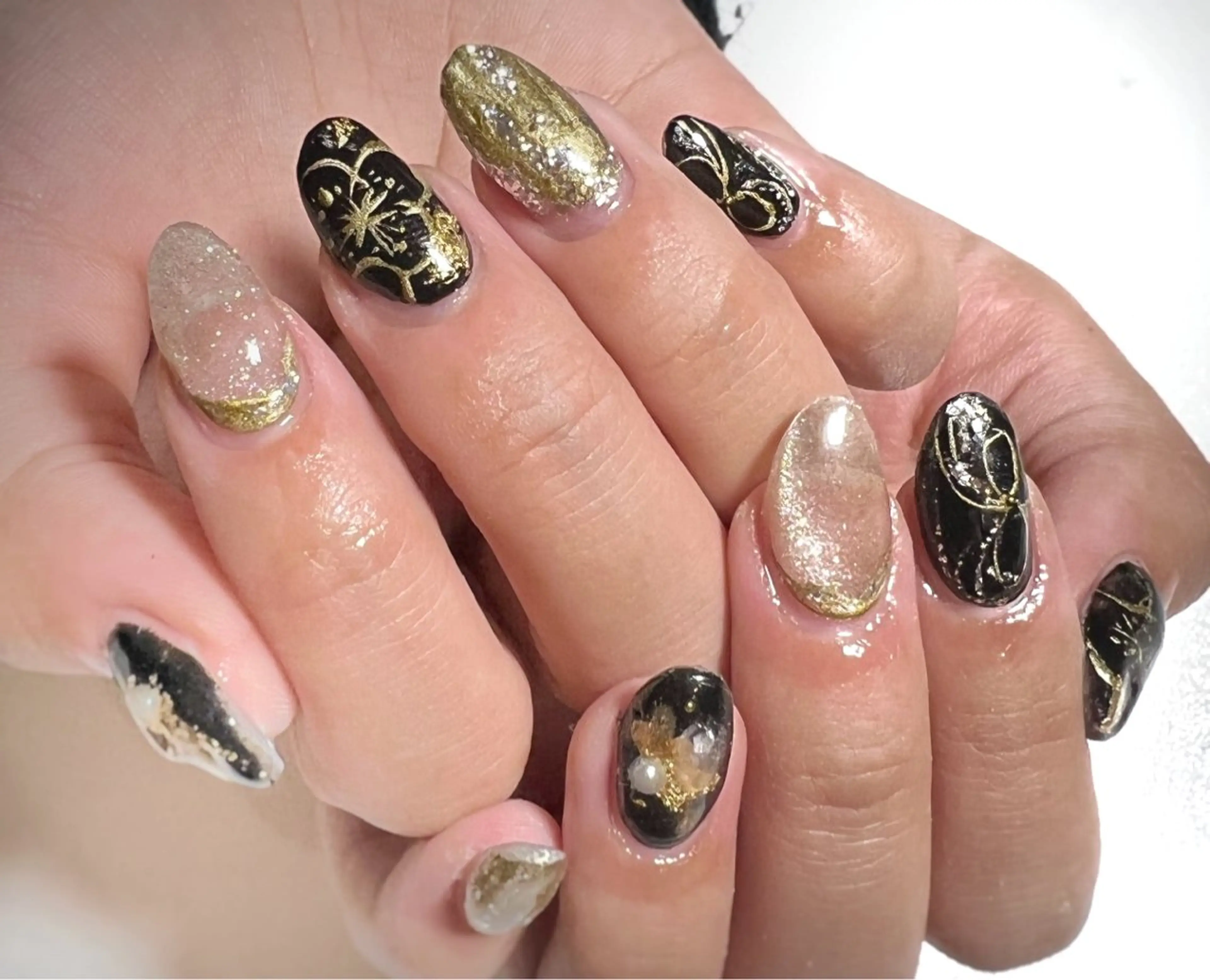 ネイル 成人式 ハンドネイル private salon mieのネイルデザイン