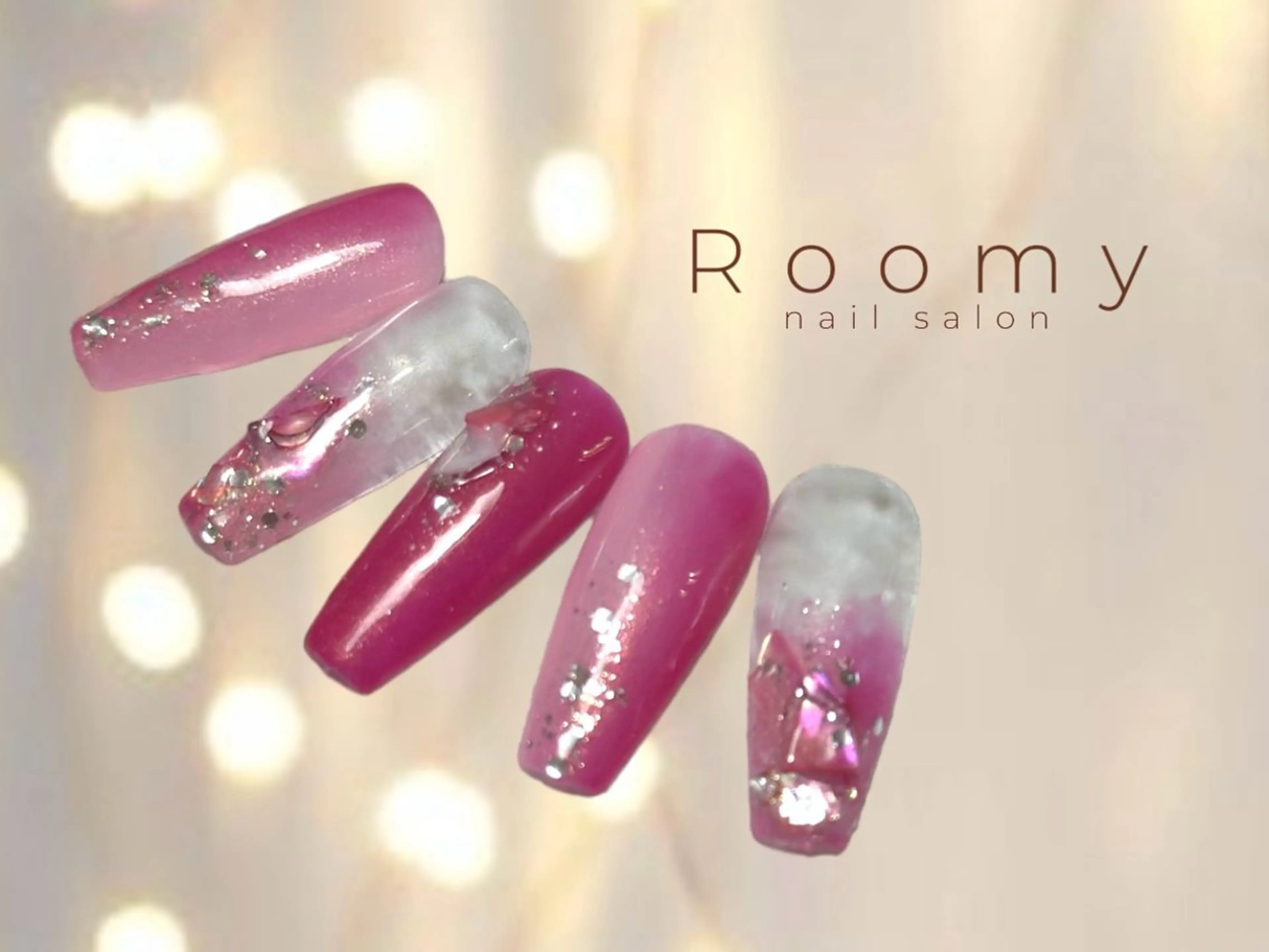 ネイル フットネイル ジェルネイル マグネットネイル パラジェル ハンドネイル nail salon Roomy 竹ノ塚所属・nail salon Roomy 竹ノ塚のネイルデザイン