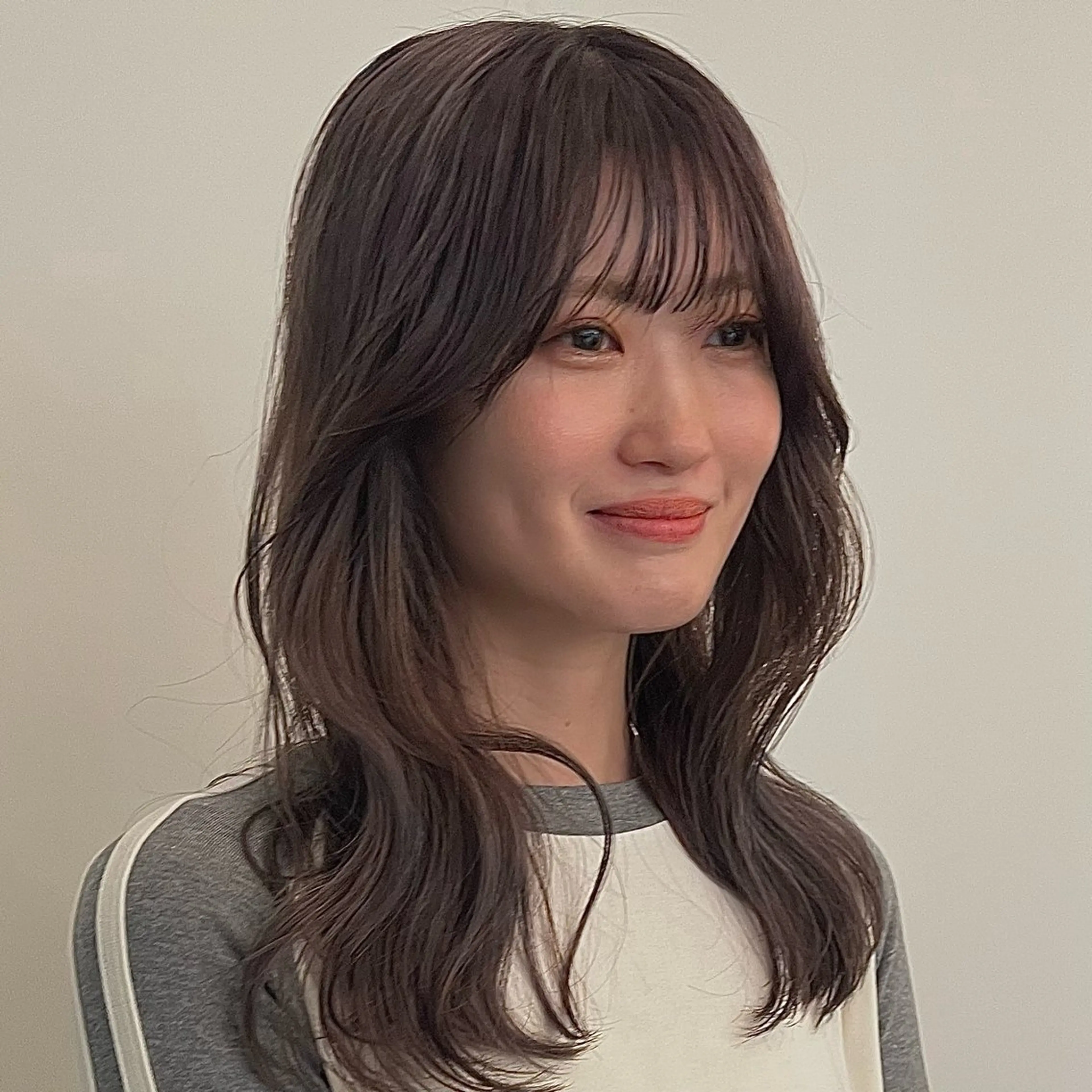 セミロング ヘアカラー 透け感hair/ ボブ/大世のヘアスタイル