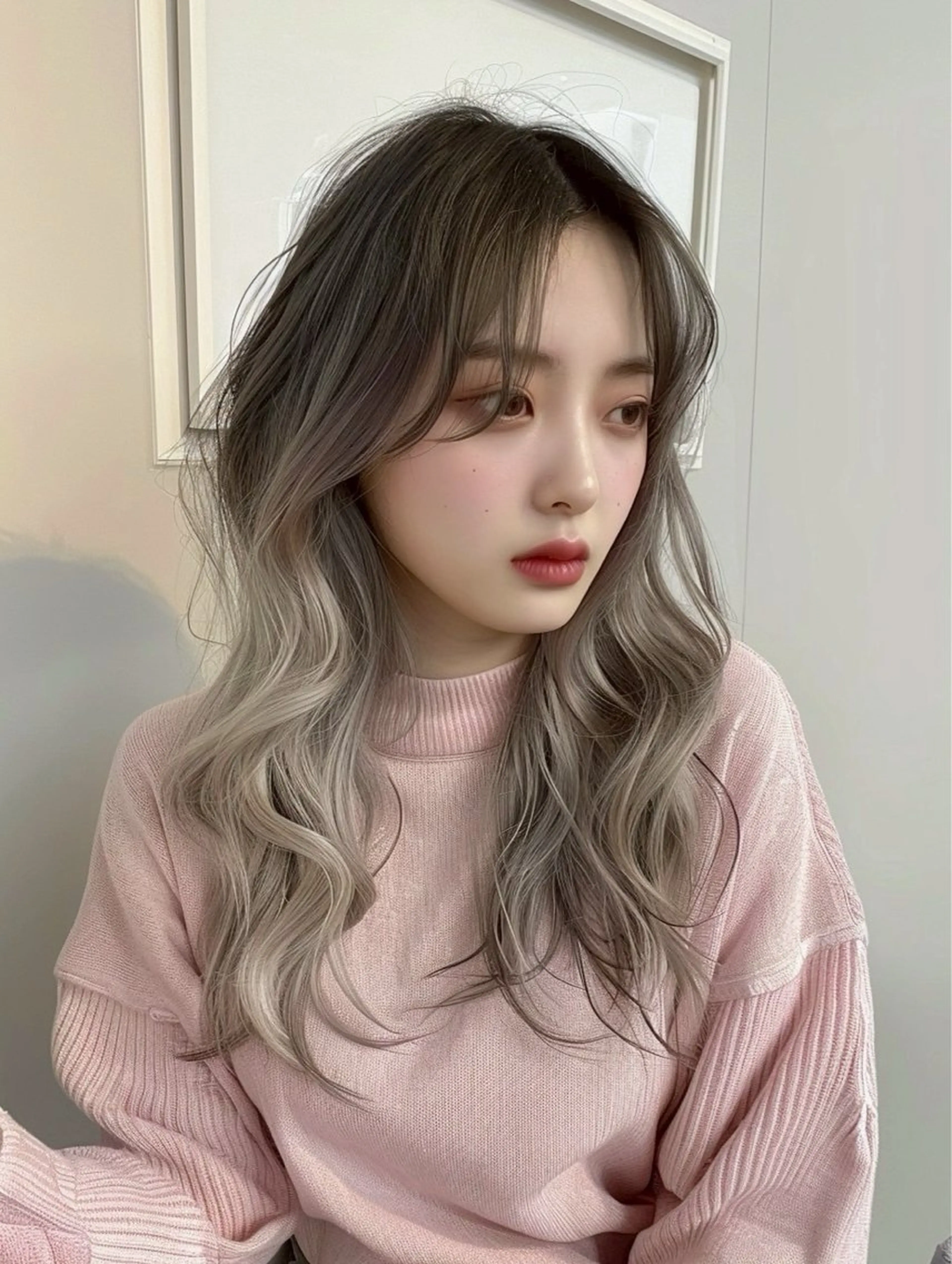 ロング 川上 遥冬のヘアスタイル