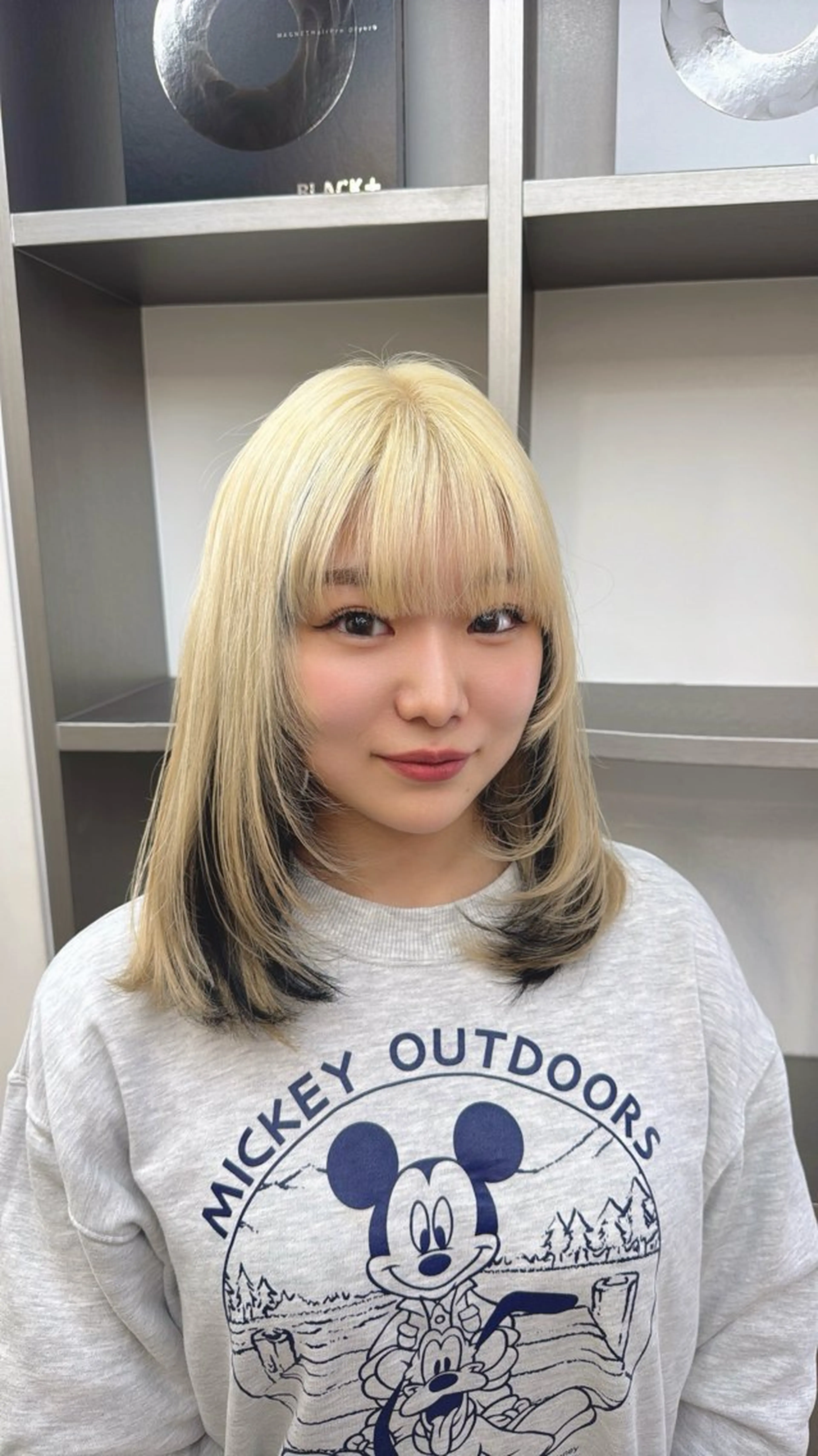 ミディアム カラー カット ヘアカラー トリートメント ザクザクレイヤー 🍀/カラー/小田のヘアスタイル