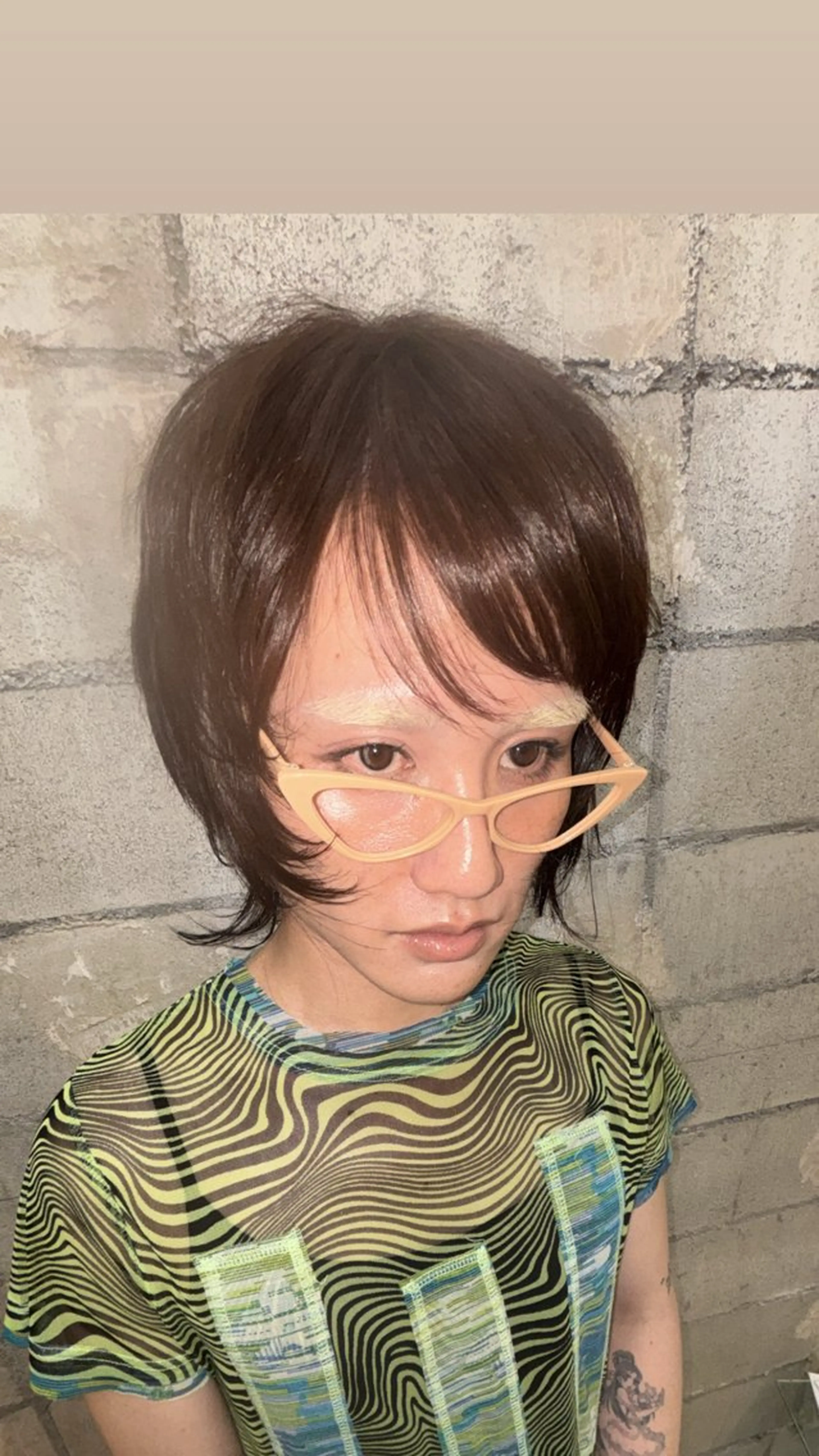 カラー ブリーチ ブリーチなしカラー HACO+ モエのヘアスタイル