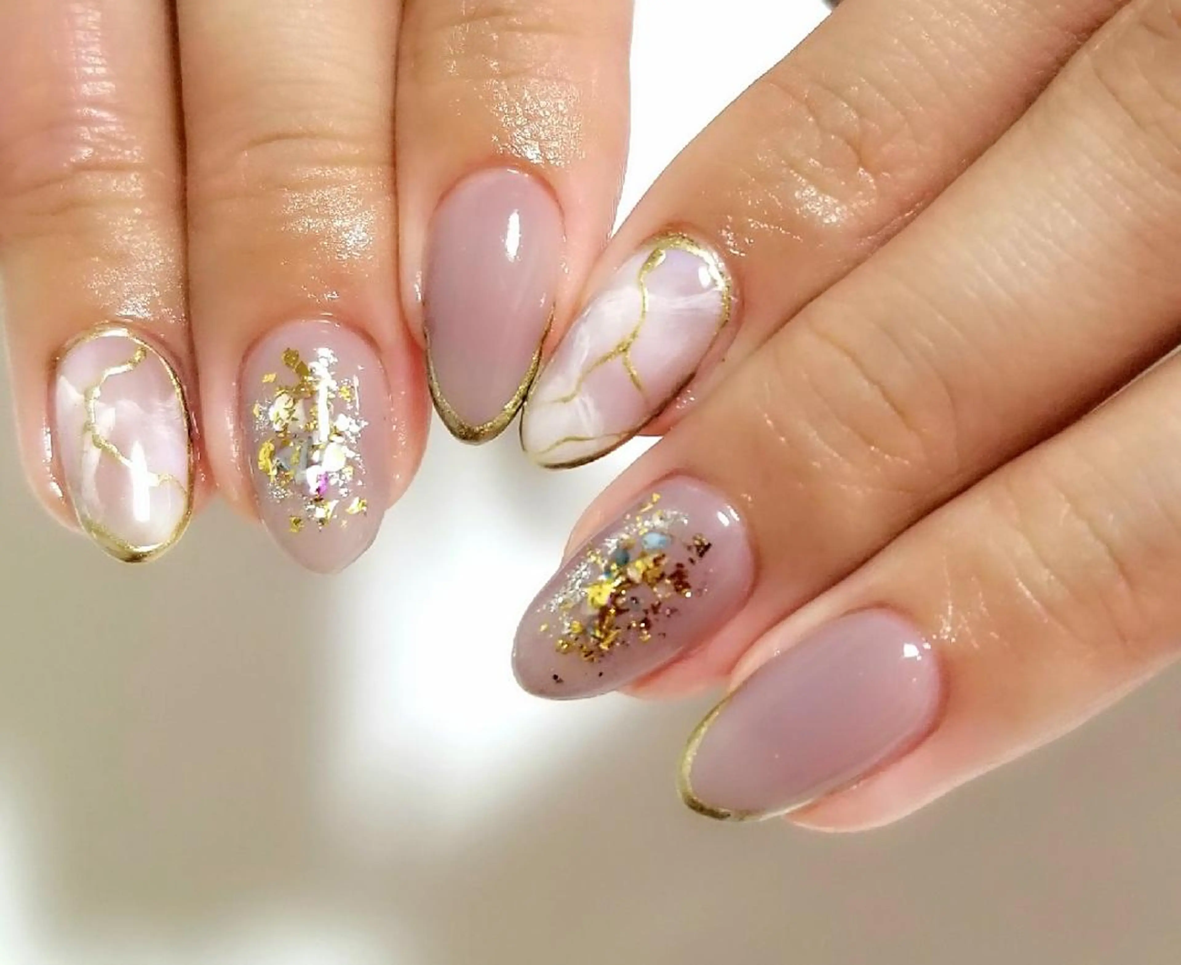 ネイル 大理石ネイル(マーブル) Lien nail リアン　ネイルのネイルデザイン