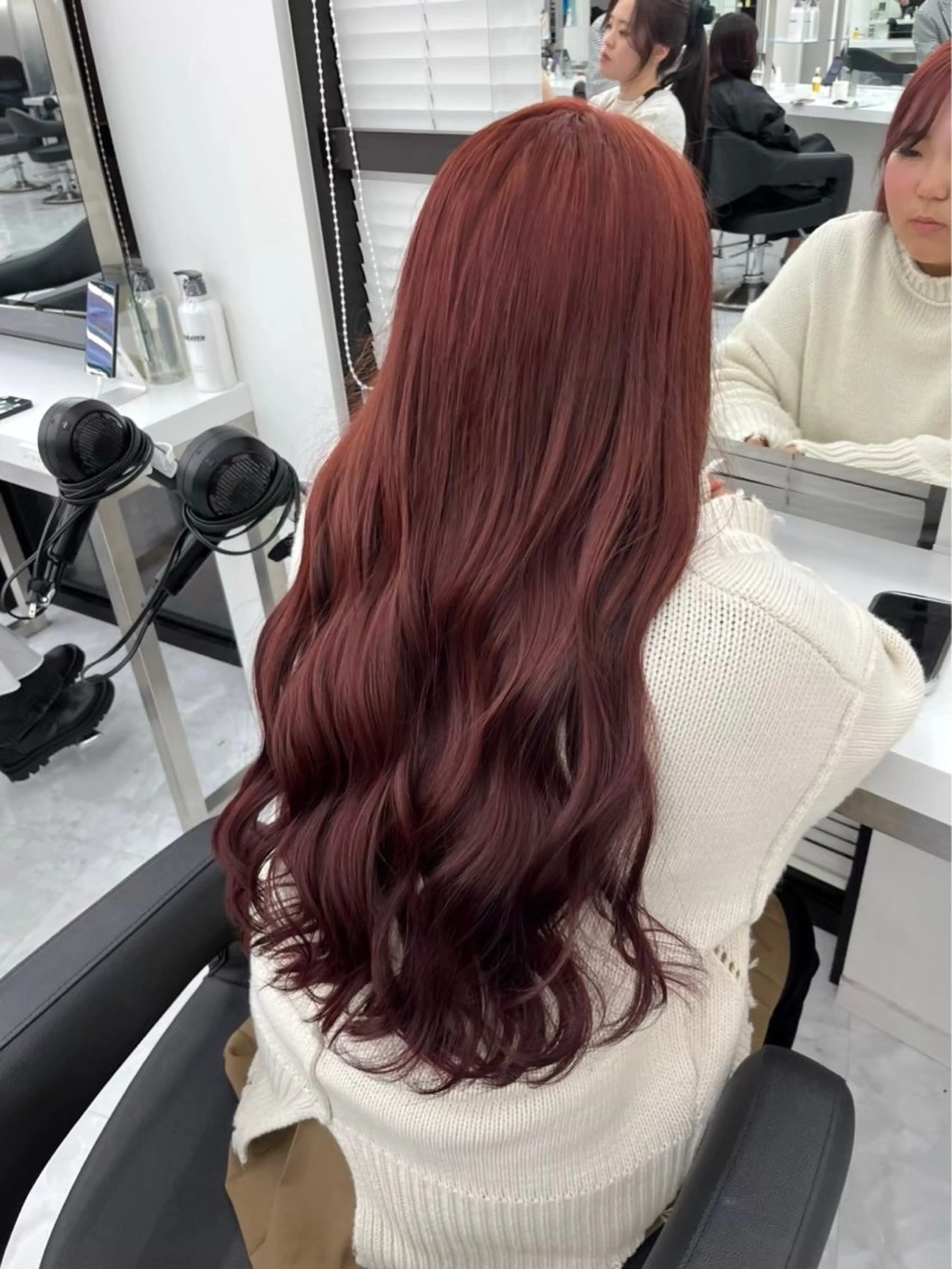ロング カラー ヘアカラー mina/暖色カラー 🥀韓国カット🥀のヘアスタイル
