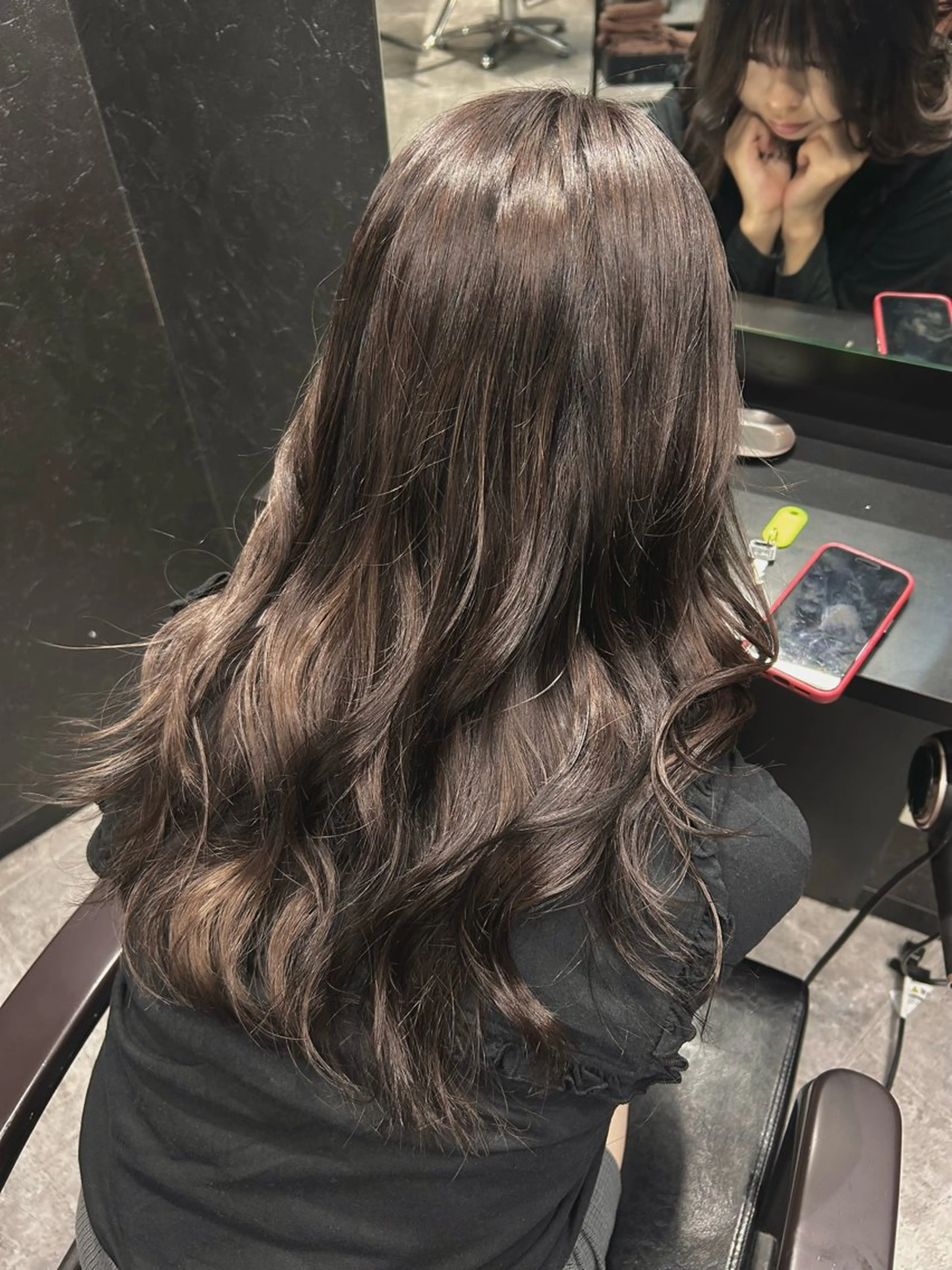 ロング カラー ヘアカラー トリートメント 💎透明感カラー💎 bAteAu あまねのヘアスタイル