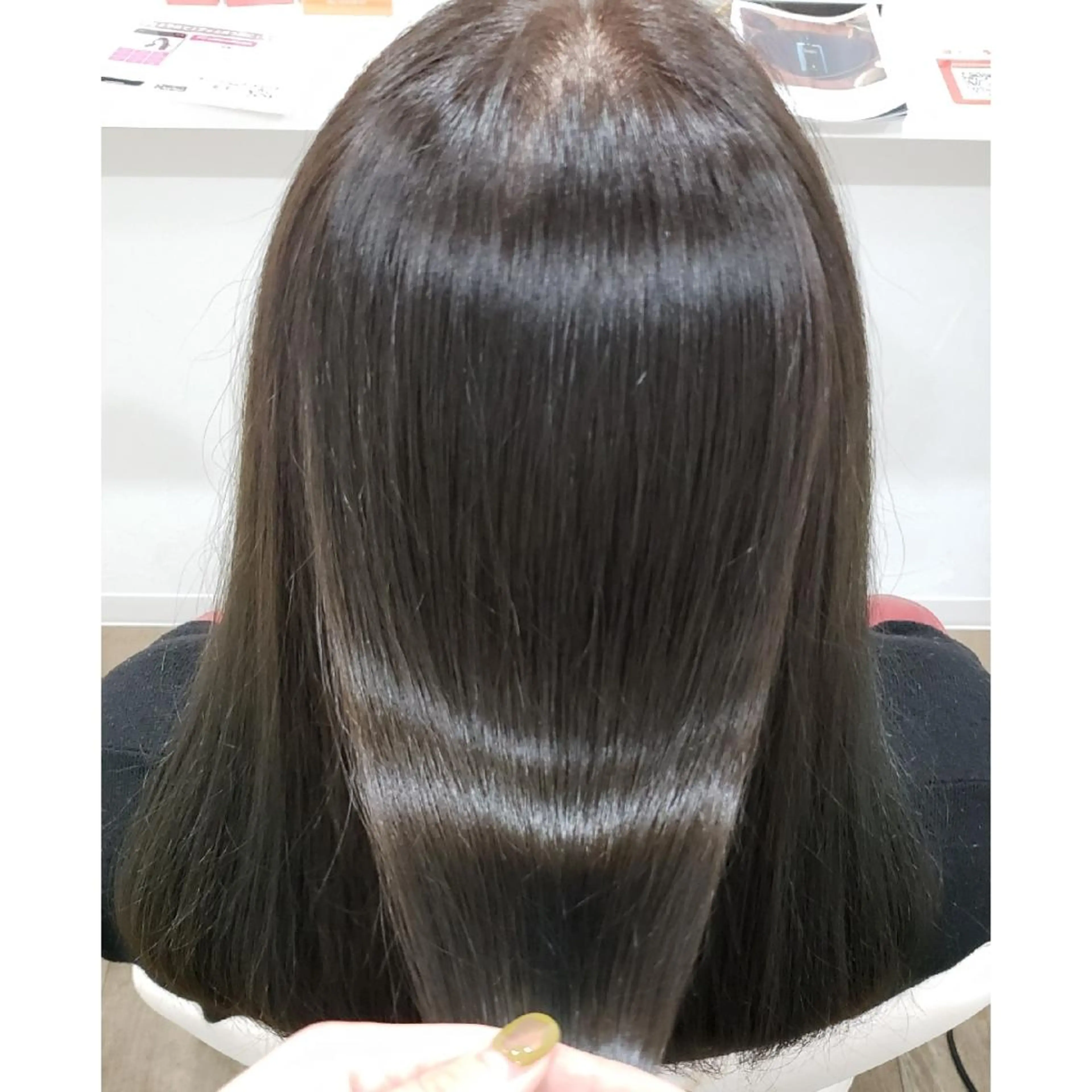 セミロング ヘアアレンジ ラベンダーベージュ 髪質改善 縮毛矯正 トリートメント 酸性ストレート カット トリートメント 髪質改善サロン🍃 AIRI のヘアスタイル