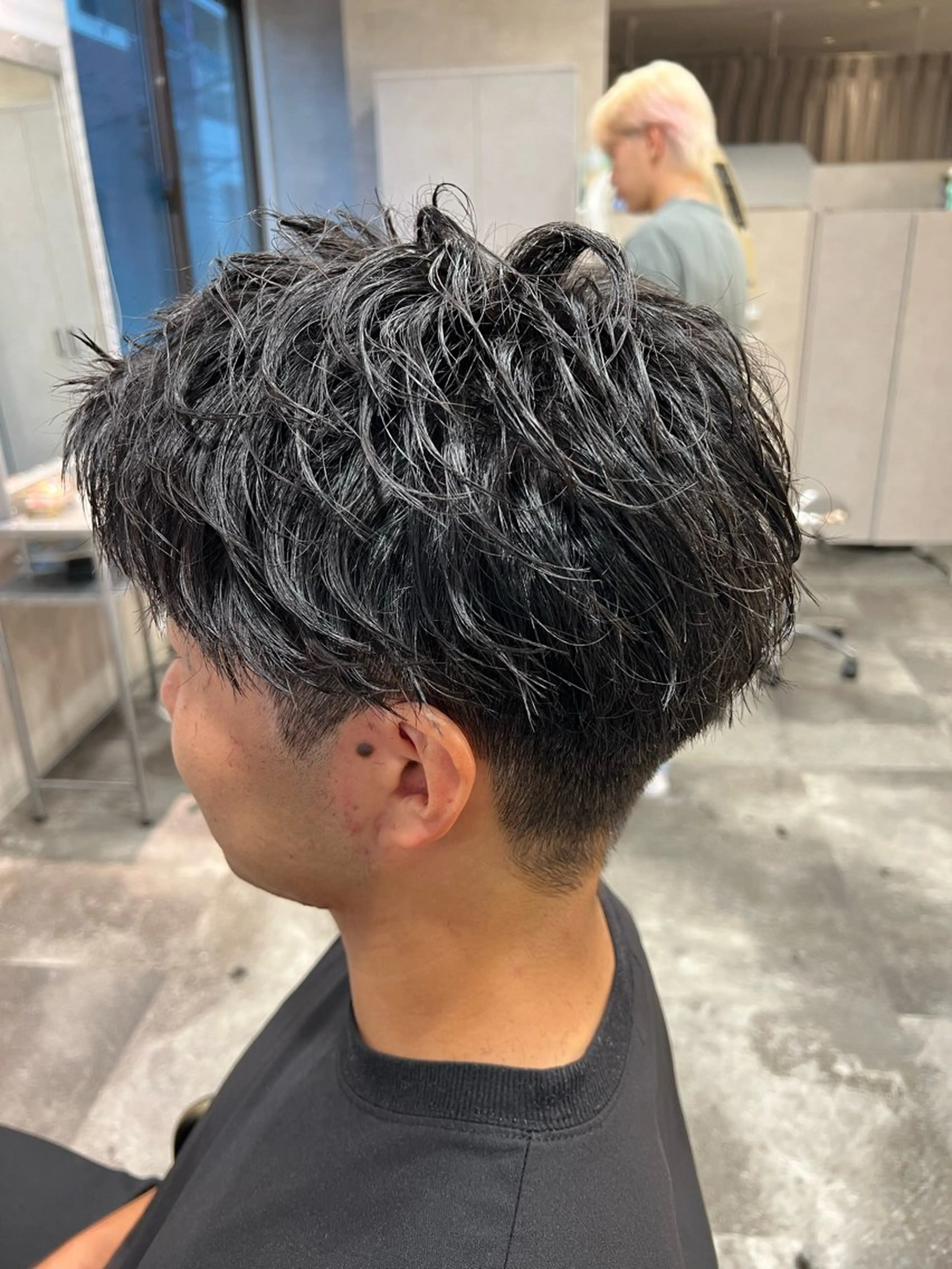 ショート ヘアアレンジ メンズ メンズパーマ メンズショート スパイキーショート メンズツイストパーマ 波巻きパーマ カット メンズ特化/カラー/ パーマ/ケイシンのヘアスタイル