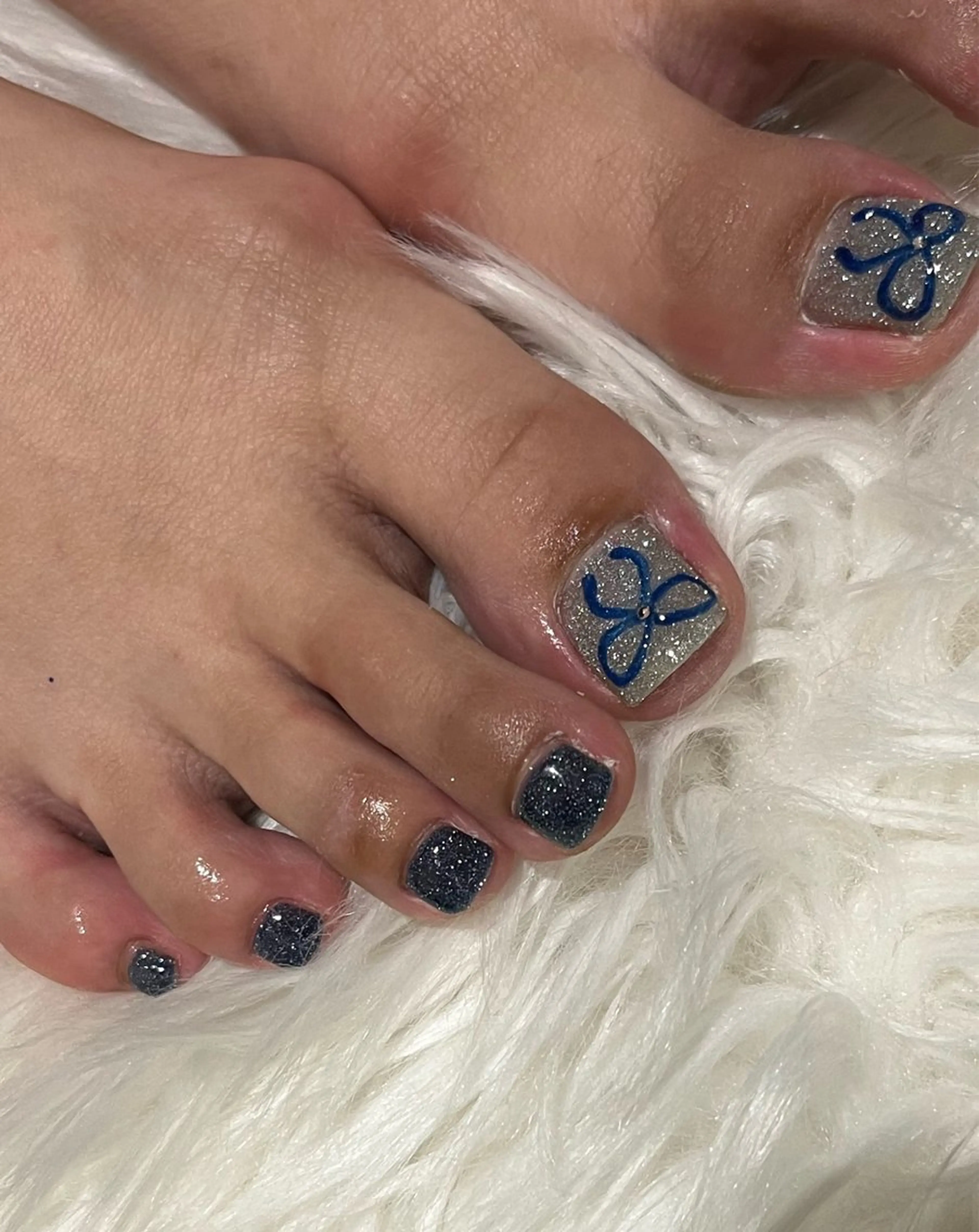 【オフあり】フットネイル 持ち込みOK 60分ニュアンスデザインの写真