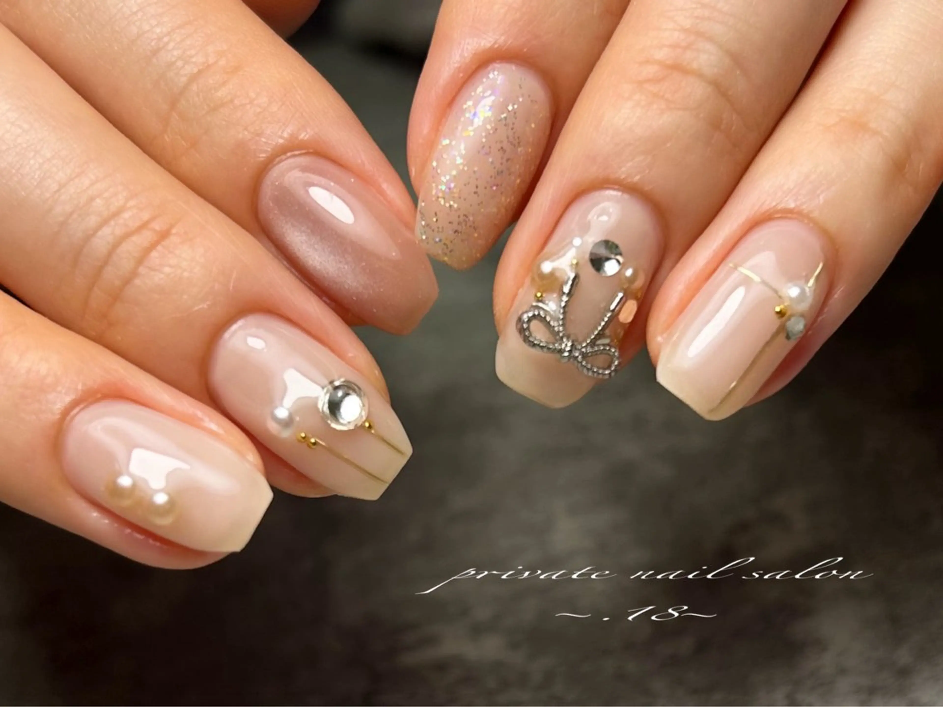 ネイル 長さ出し ジェルネイル 持ち込み パラジェル private nail salon〜.18〜所属・.18 〜のネイルデザイン