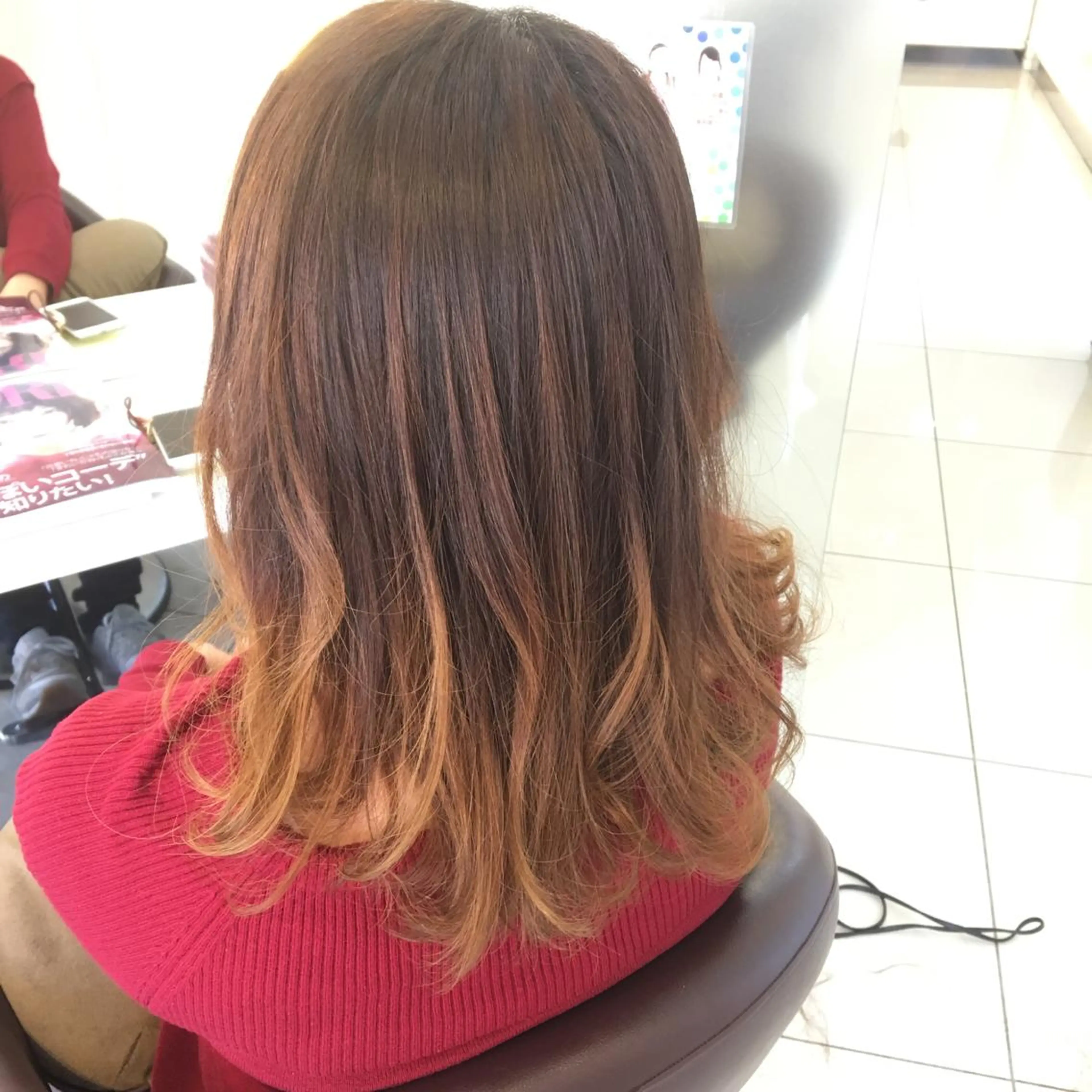 ミディアム ヘアケア・頭皮ケア デザインカラー/中田のヘアスタイル