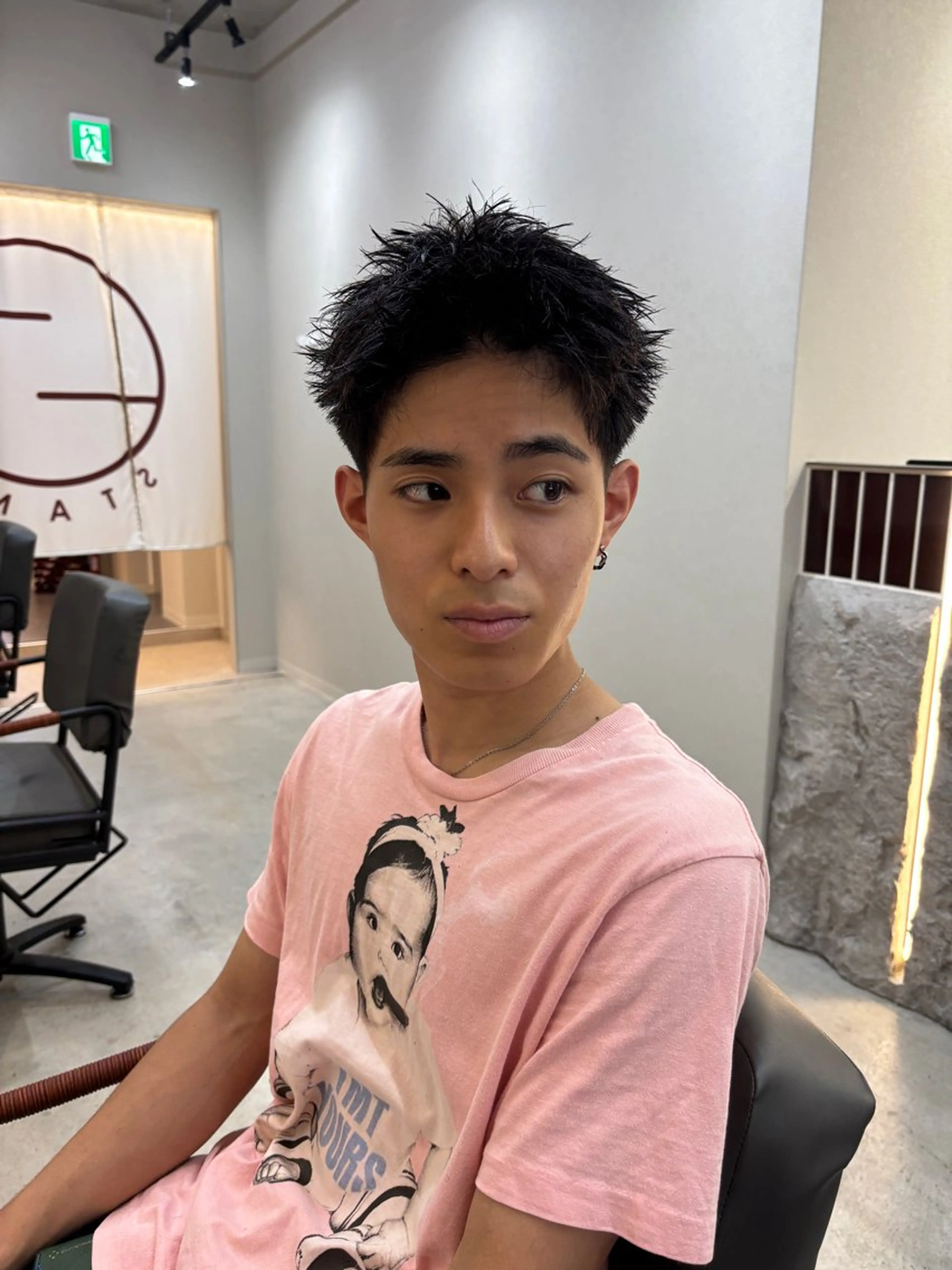 ショート パーマ メンズ カット パーマ STAND博多所属・⛽️STAND 博多⛽️のヘアスタイル