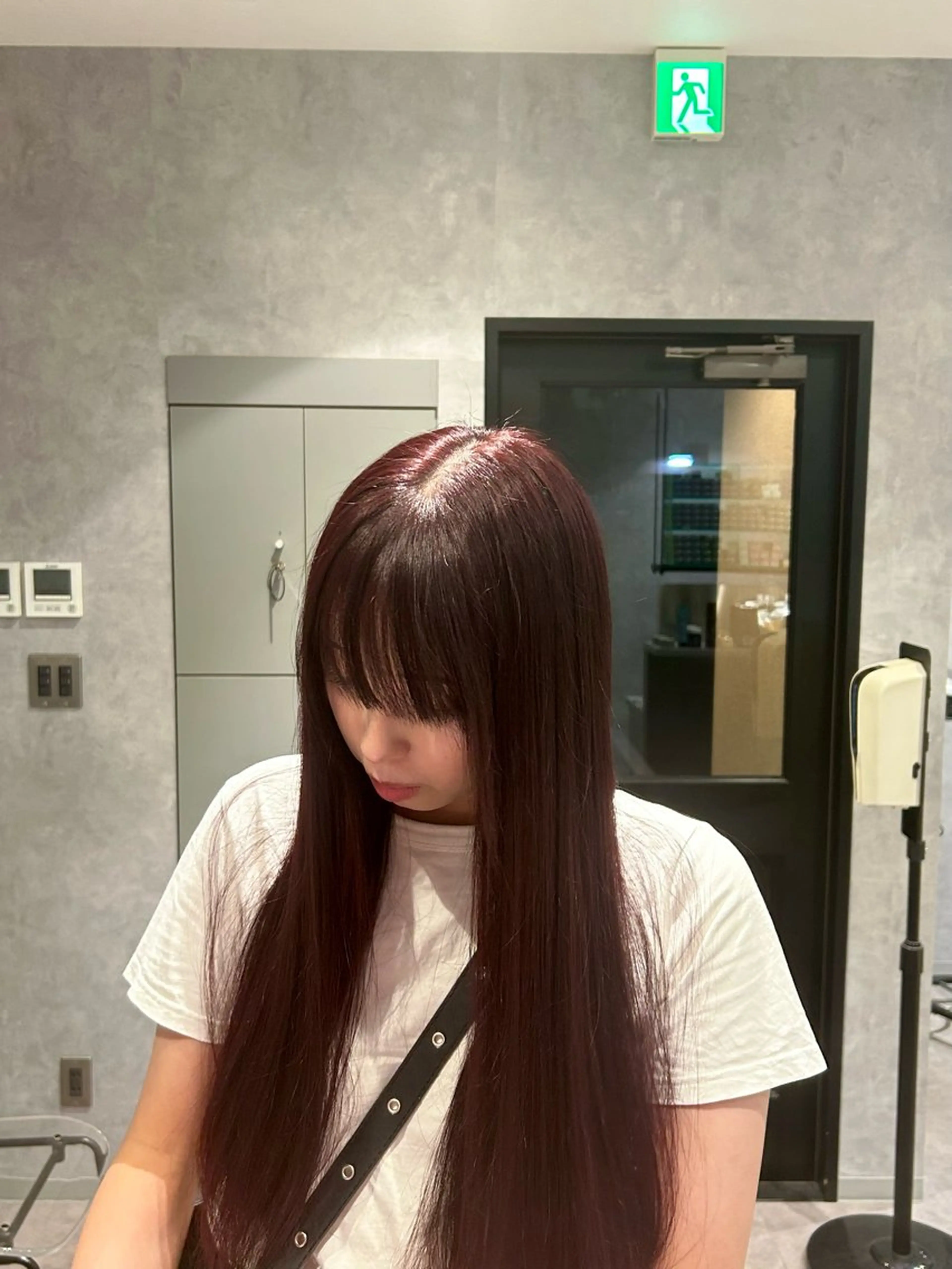 カラー レッドカラー ⭐️HEDI YUKI⭐️のヘアスタイル