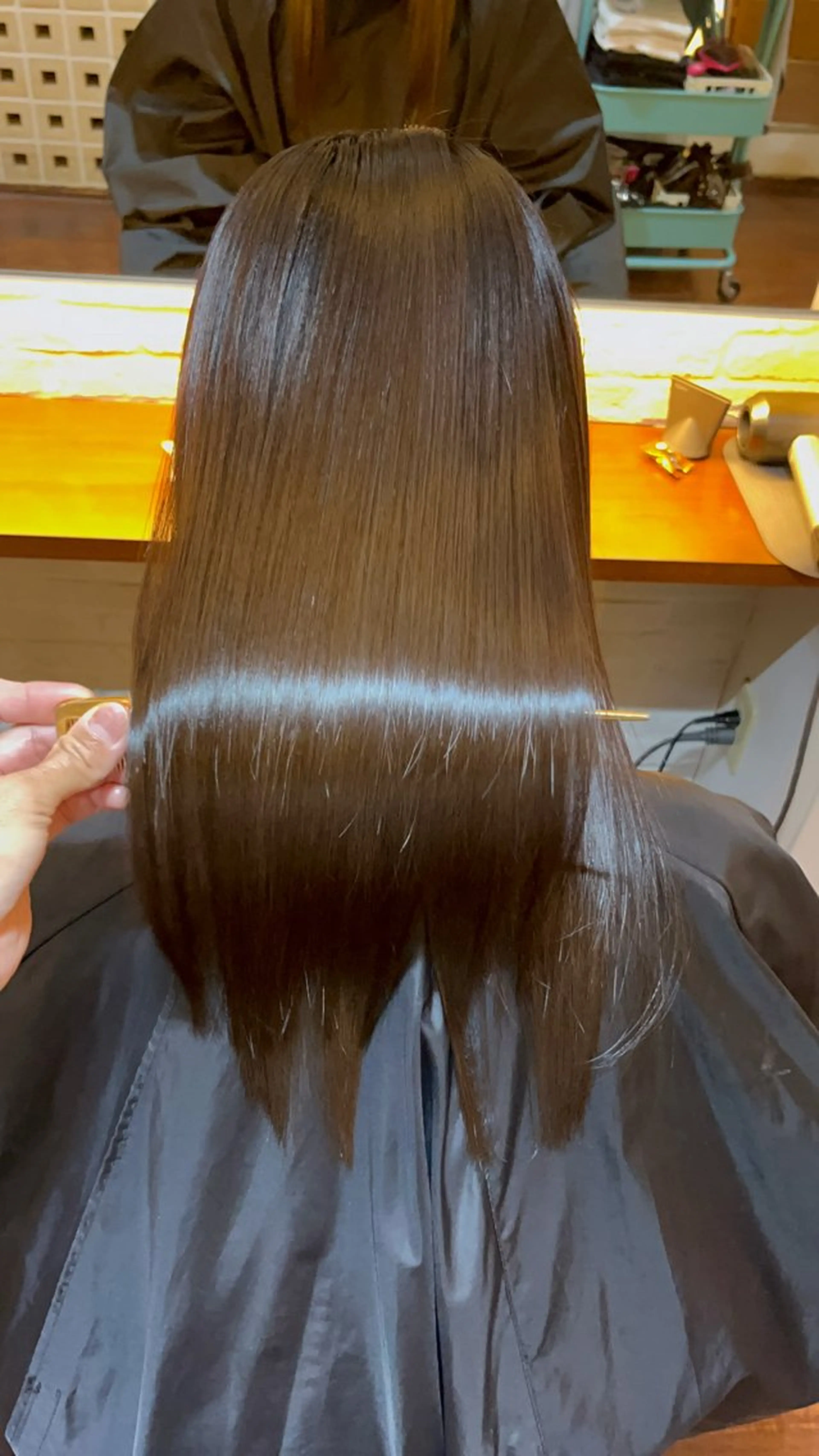 セミロング 縮毛矯正 トリートメント CoCooN TAKUMAのヘアスタイル