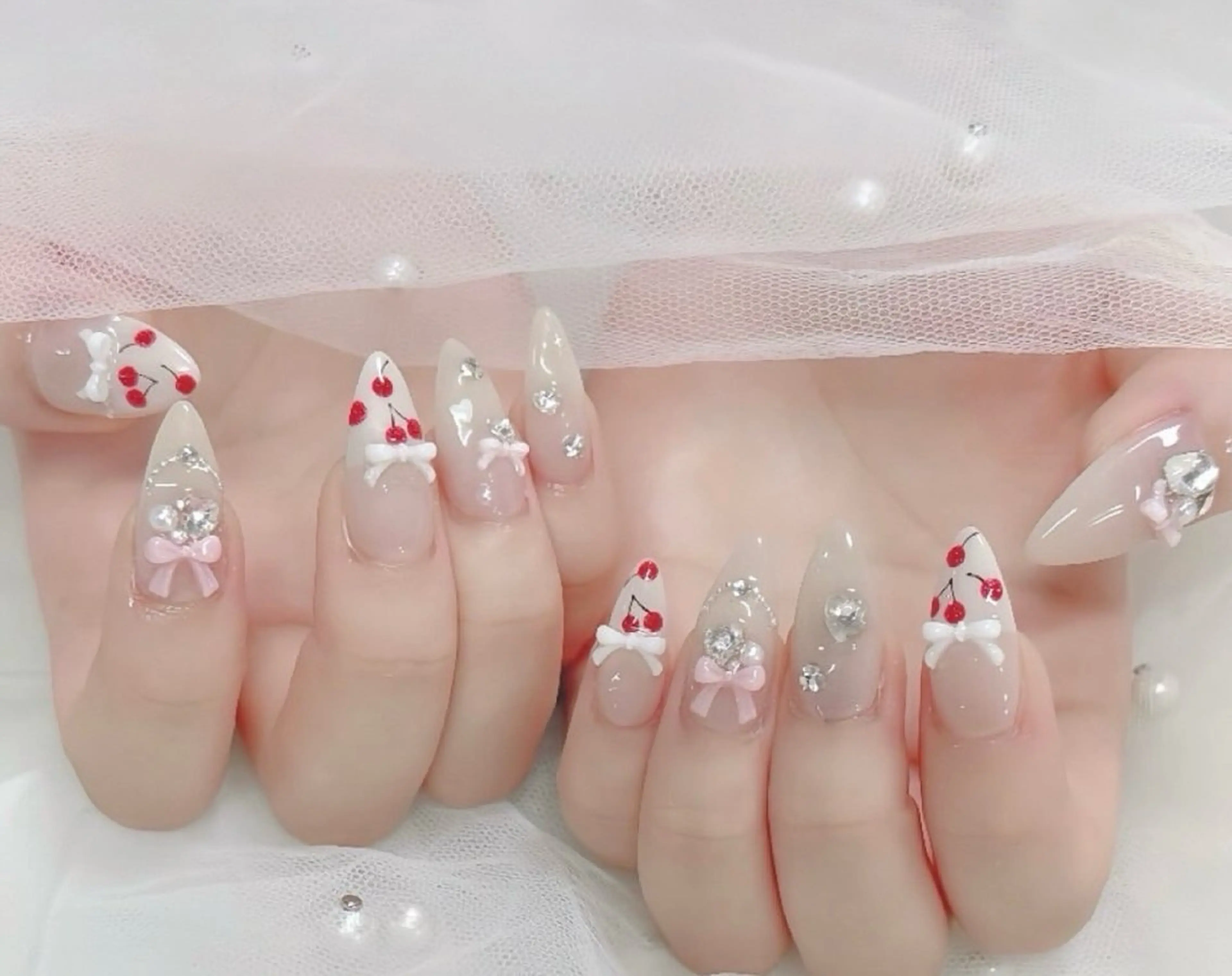 ネイル 韓国ネイル 持ち込み ニュアンスネイル ネイルチップ ハンドネイル TABI ANA.CHUOのネイルデザイン