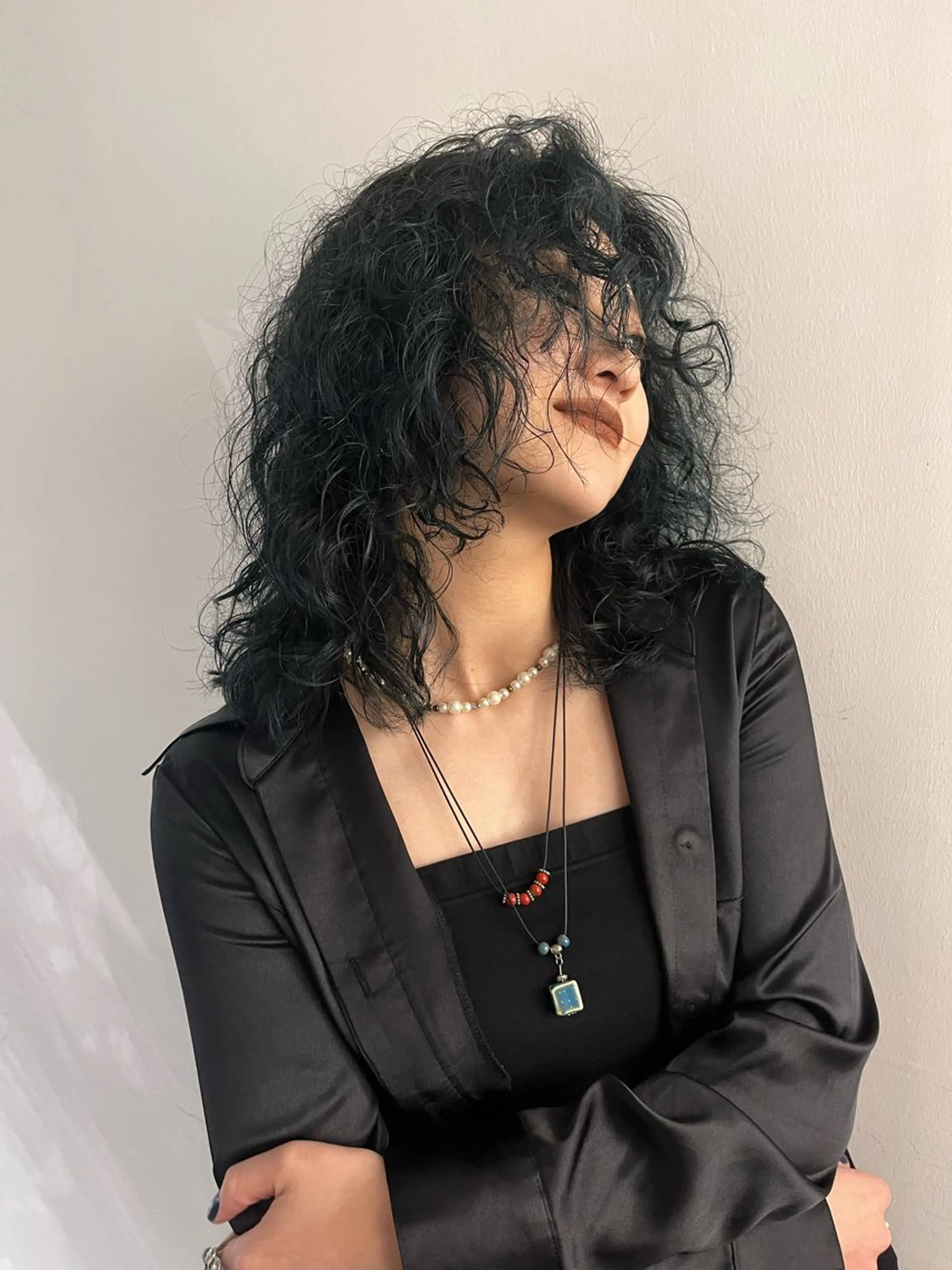 ミディアム カラー パーマ ヘアアレンジ marino マリノのヘアスタイル