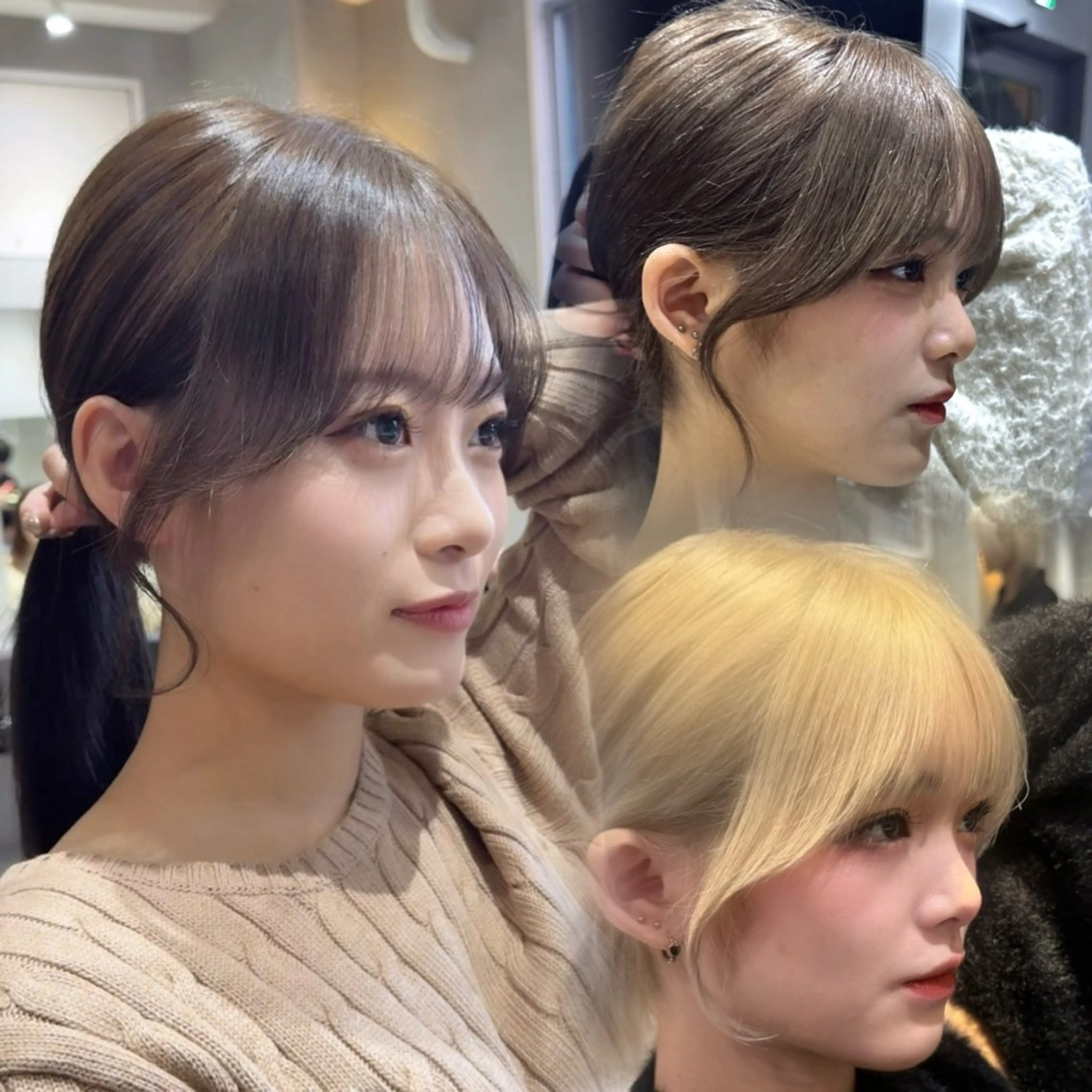 ロング カラー カット ヘアカラー トリートメント 韓国レイヤー/ ハッシュカットひかるのヘアスタイル