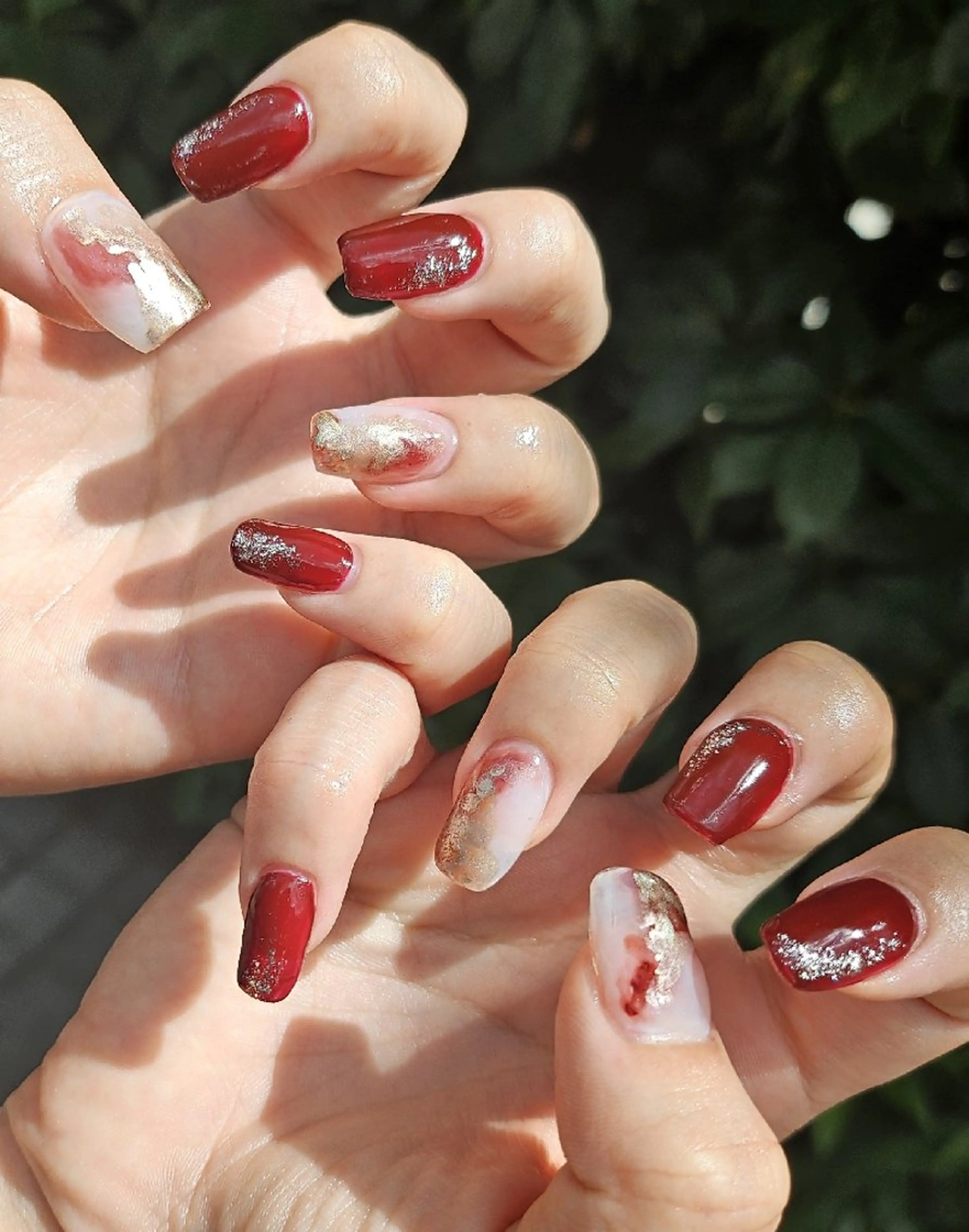 ネイル ボルドー ハンドネイル Noah'snail   のネイルデザイン
