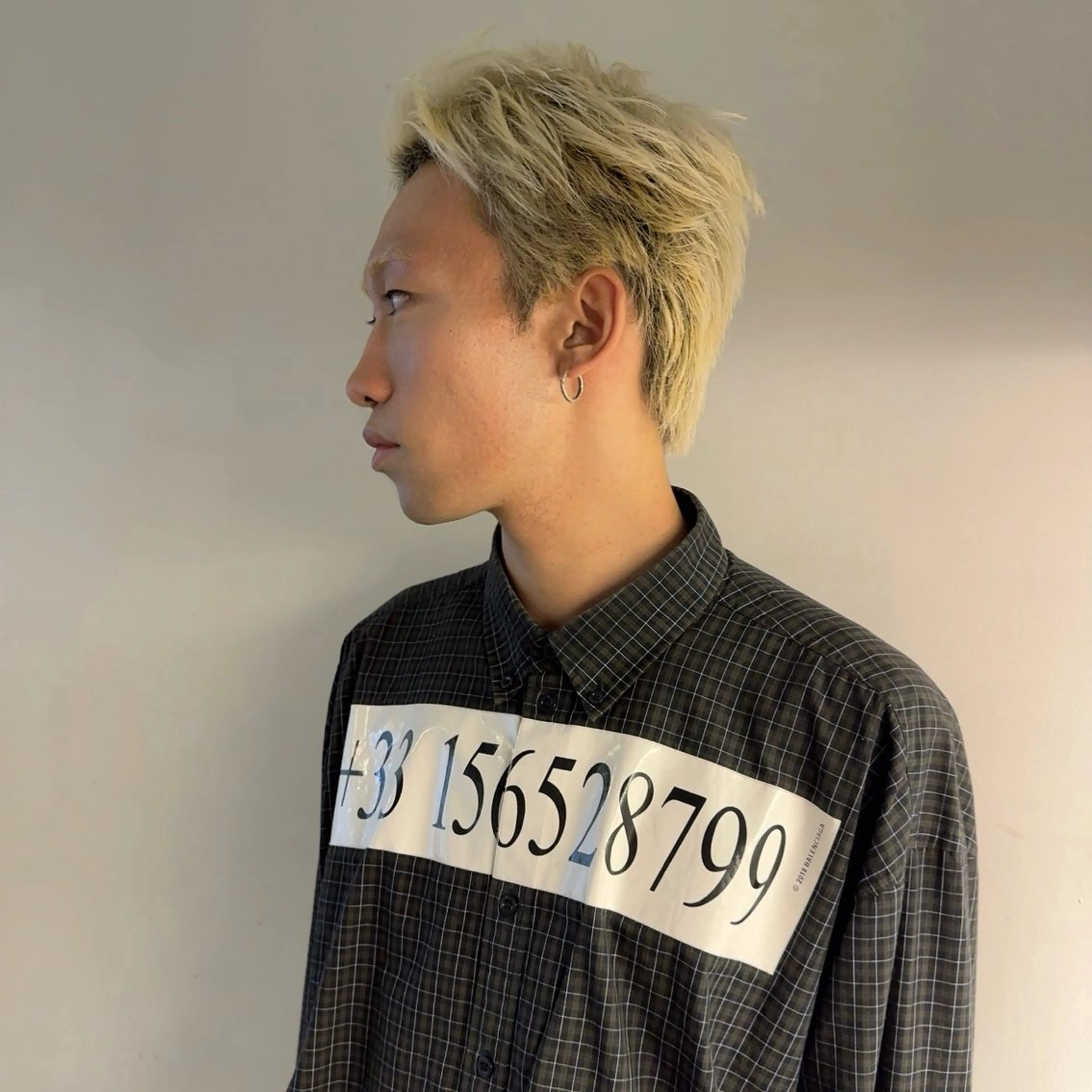 カラー メンズ スパイキーショート ✨酸性ストレート✨ メンズ縮毛矯正光太郎のヘアスタイル