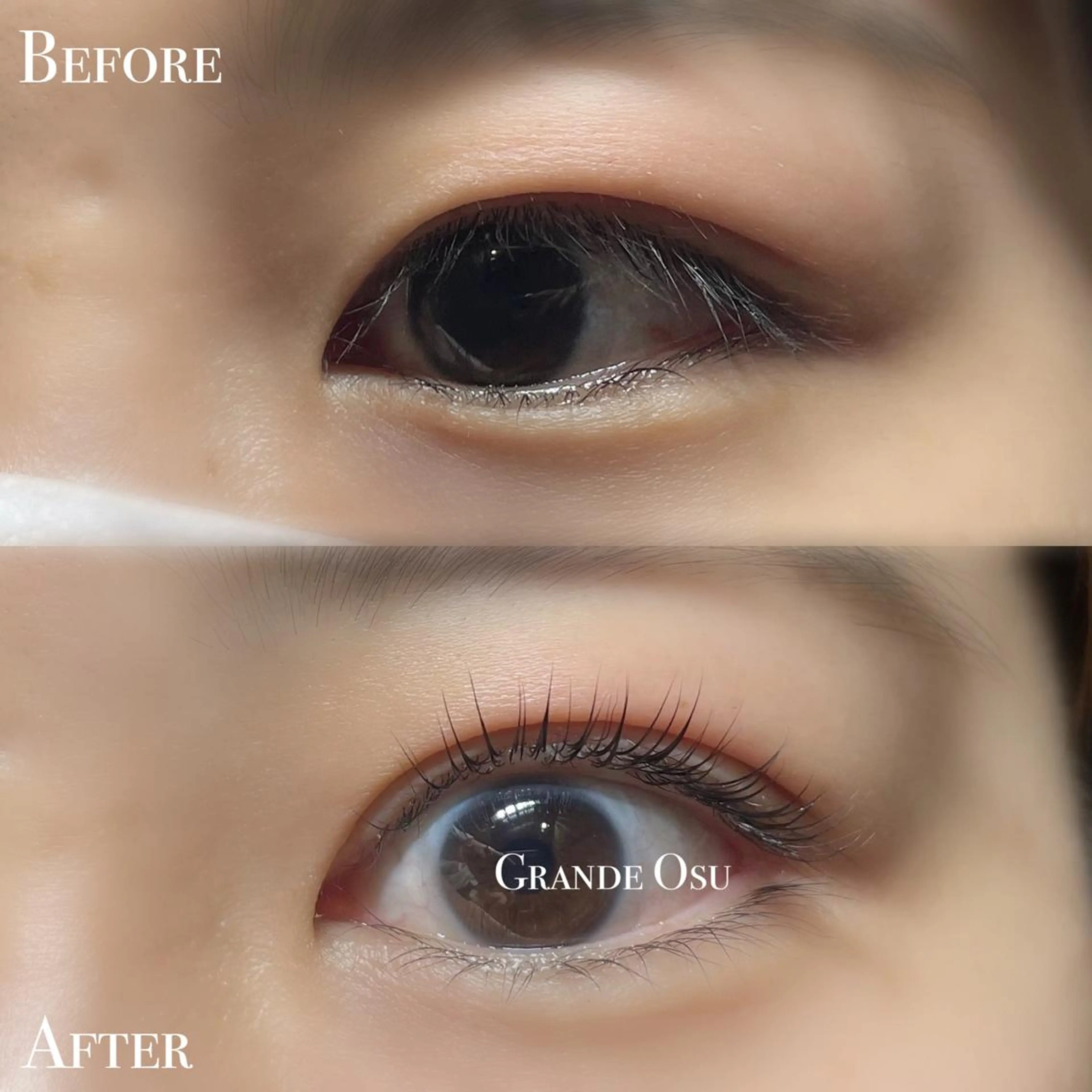マツエク・マツパ パリジェンヌラッシュリフト マツパ GRANDE OSU 藤原/eye店長のマツエク・マツパデザイン