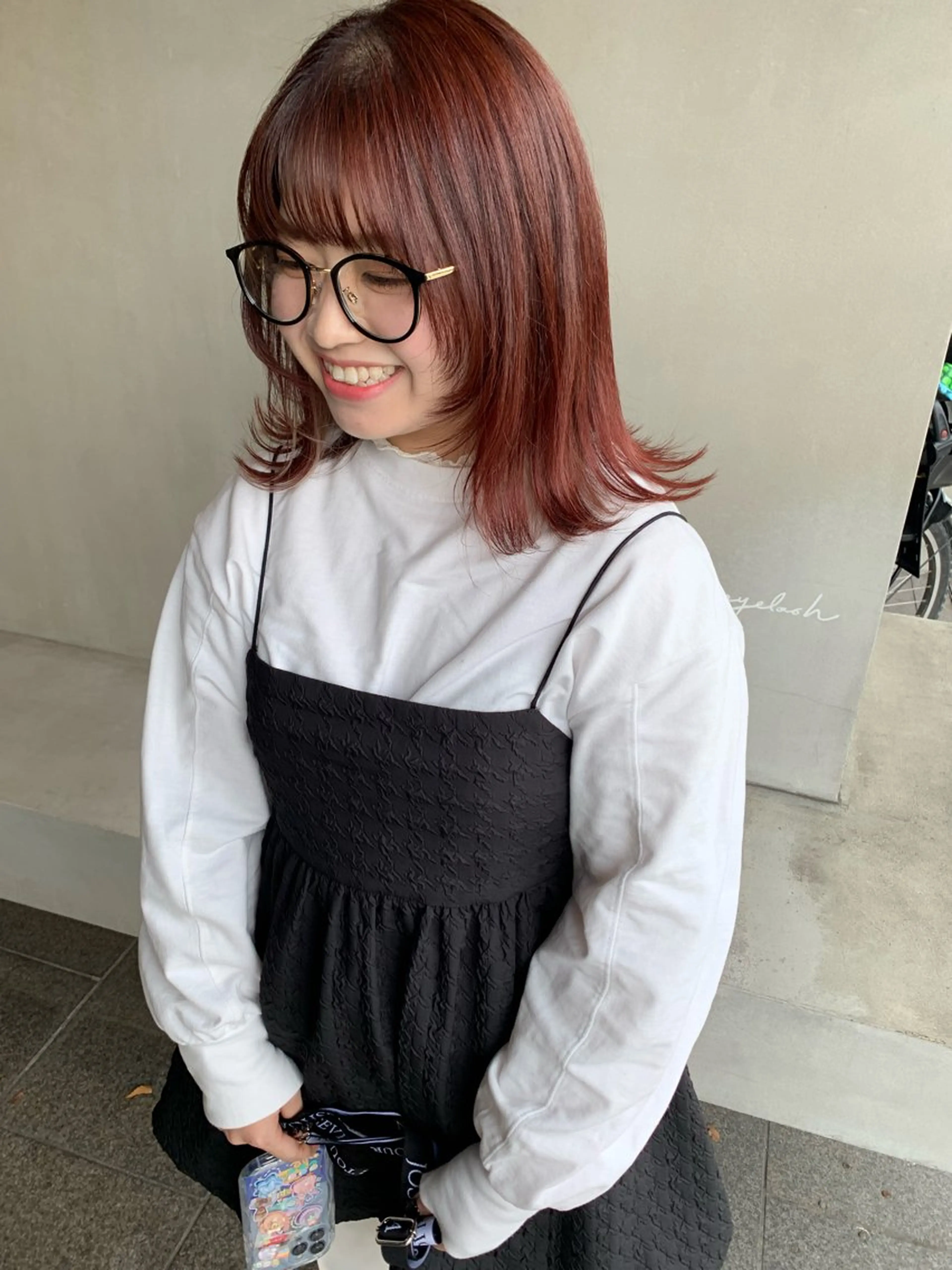 ミディアム カラー ブリーチ/アレンジ 天満/chihiroのヘアスタイル