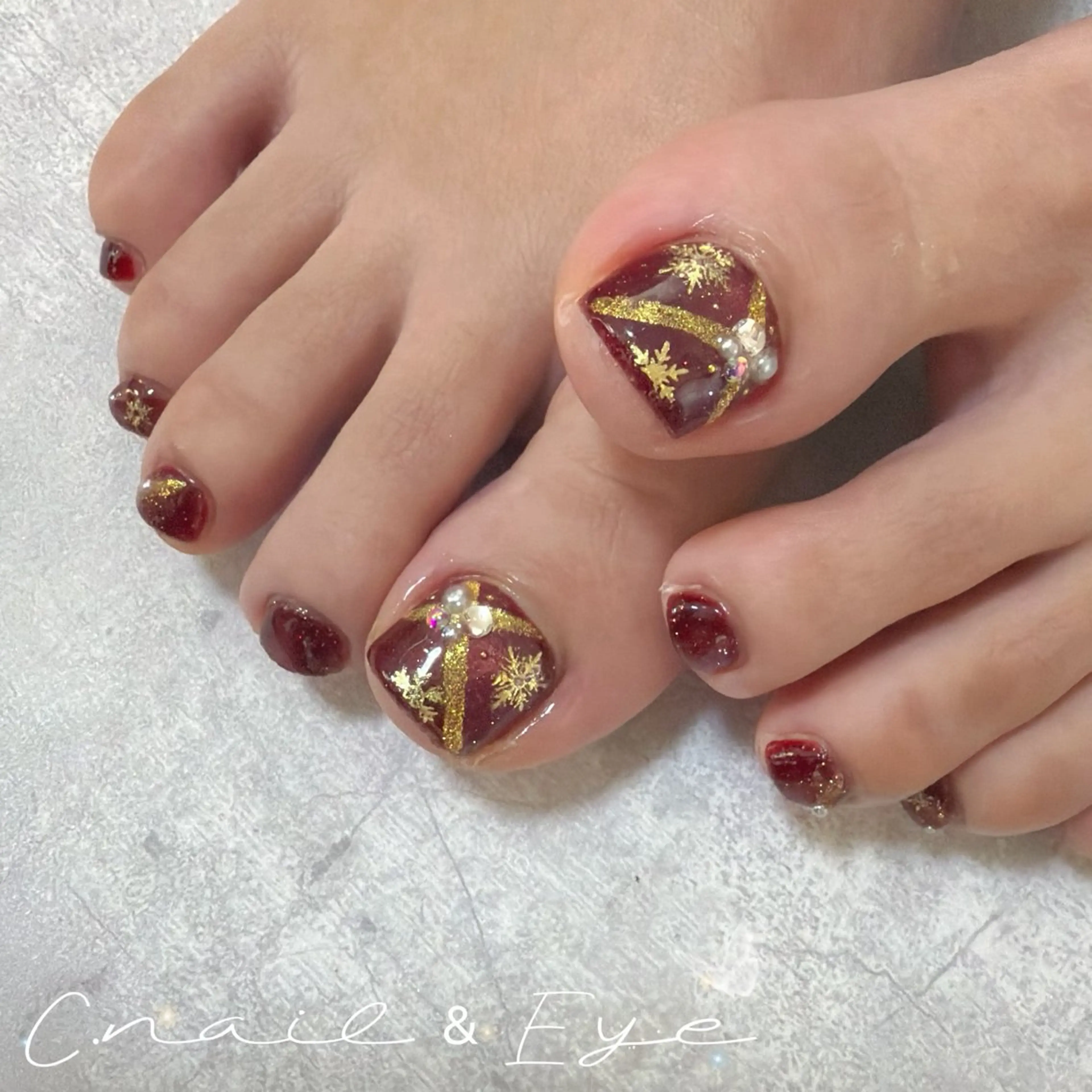 【フットネイル💅】デザインコース✨☺️の写真