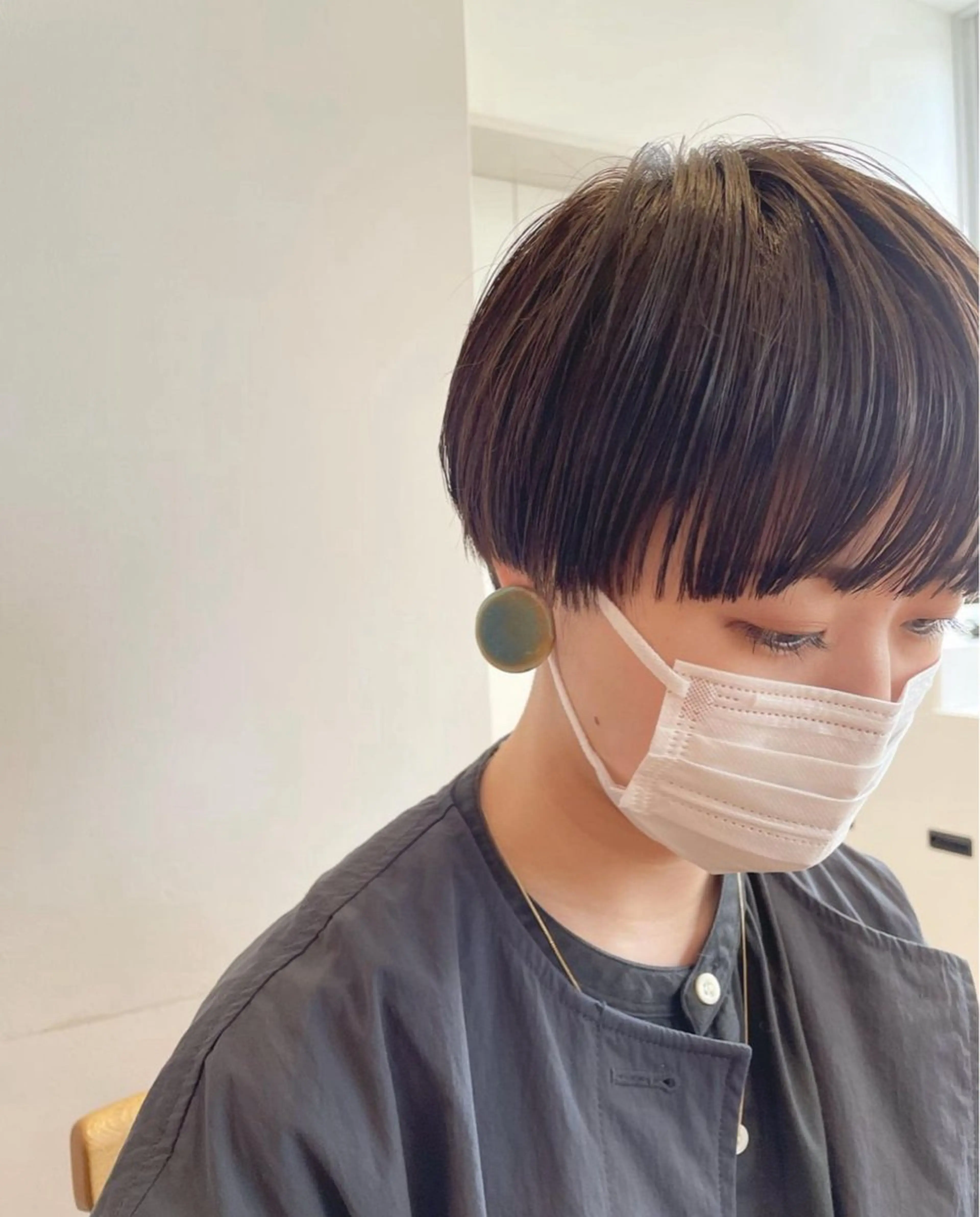 ショート 辻しおり／似合わせ カット/暖色カラー栄のヘアスタイル