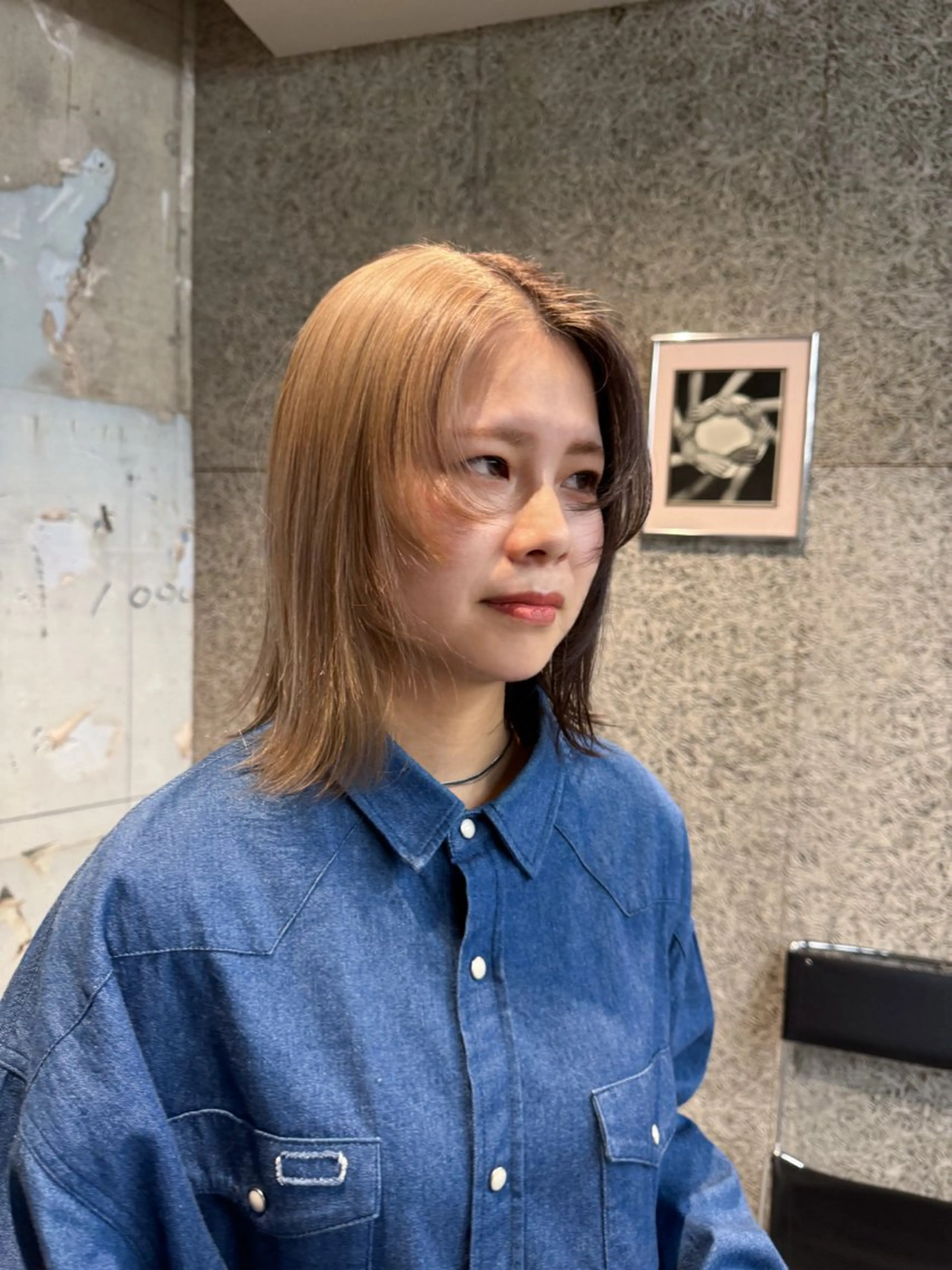 ミディアム カラー ヘアアレンジ メンズ casey mayuのヘアスタイル