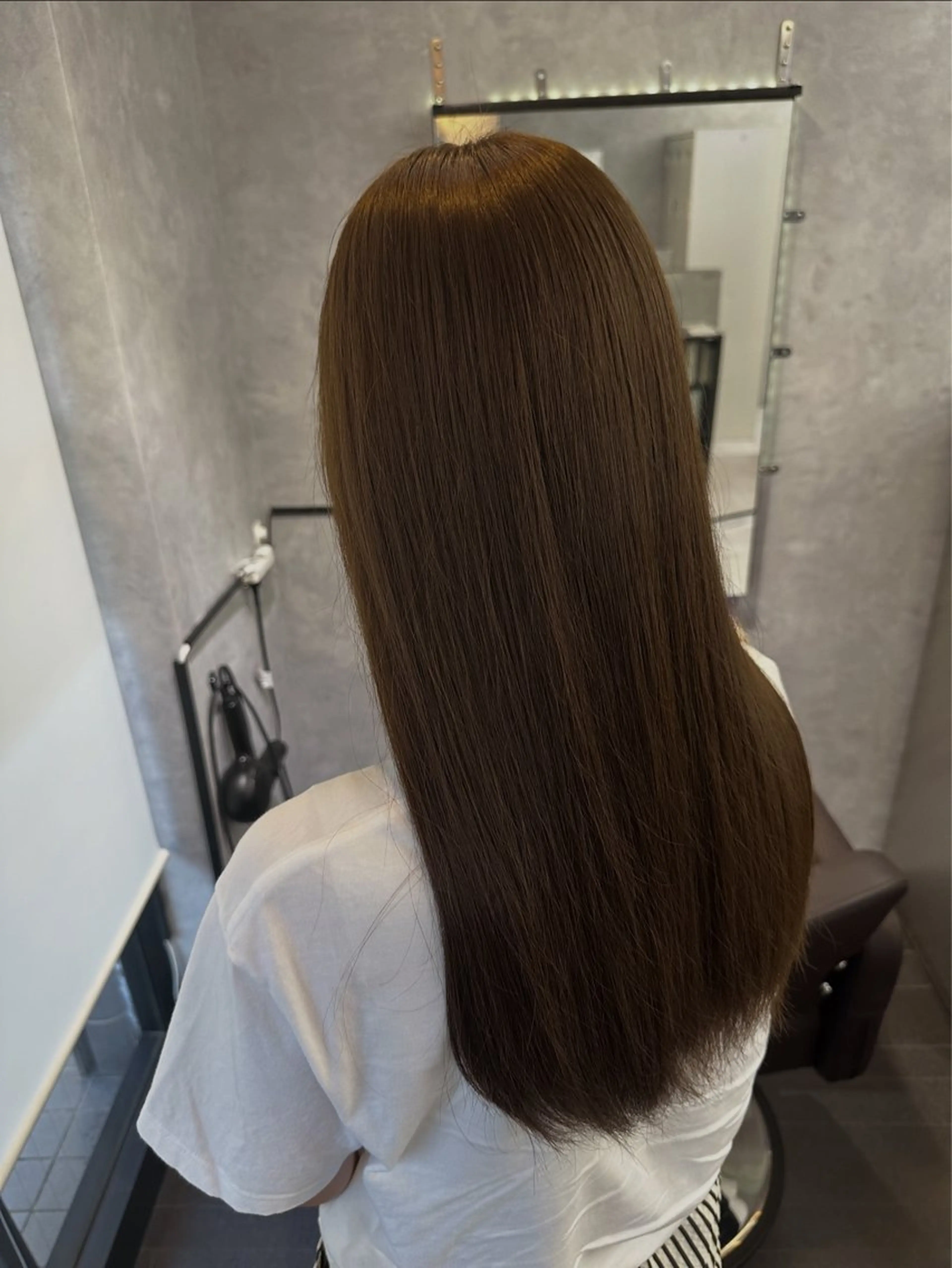 ロング カラー ベージュカラー ブラウンカラー 透明感カラー オリーブベージュ ヘアカラー いろあそび mahoのヘアスタイル