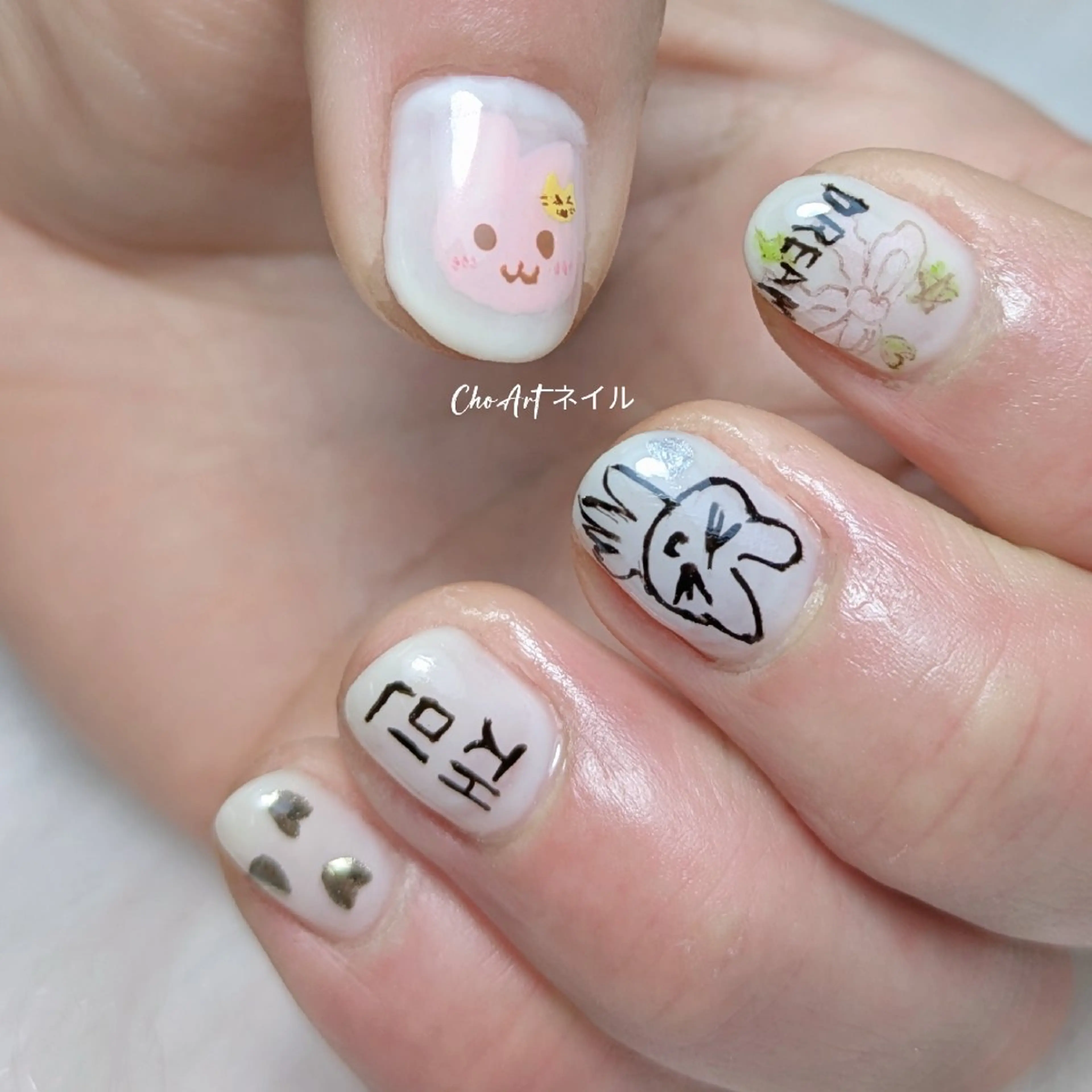 ネイル アートネイル キラキラネイル ラメ(グリッター) マグネットネイル ミラーネイル Cho Artネイル所属・Cho Art ネイルのネイルデザイン