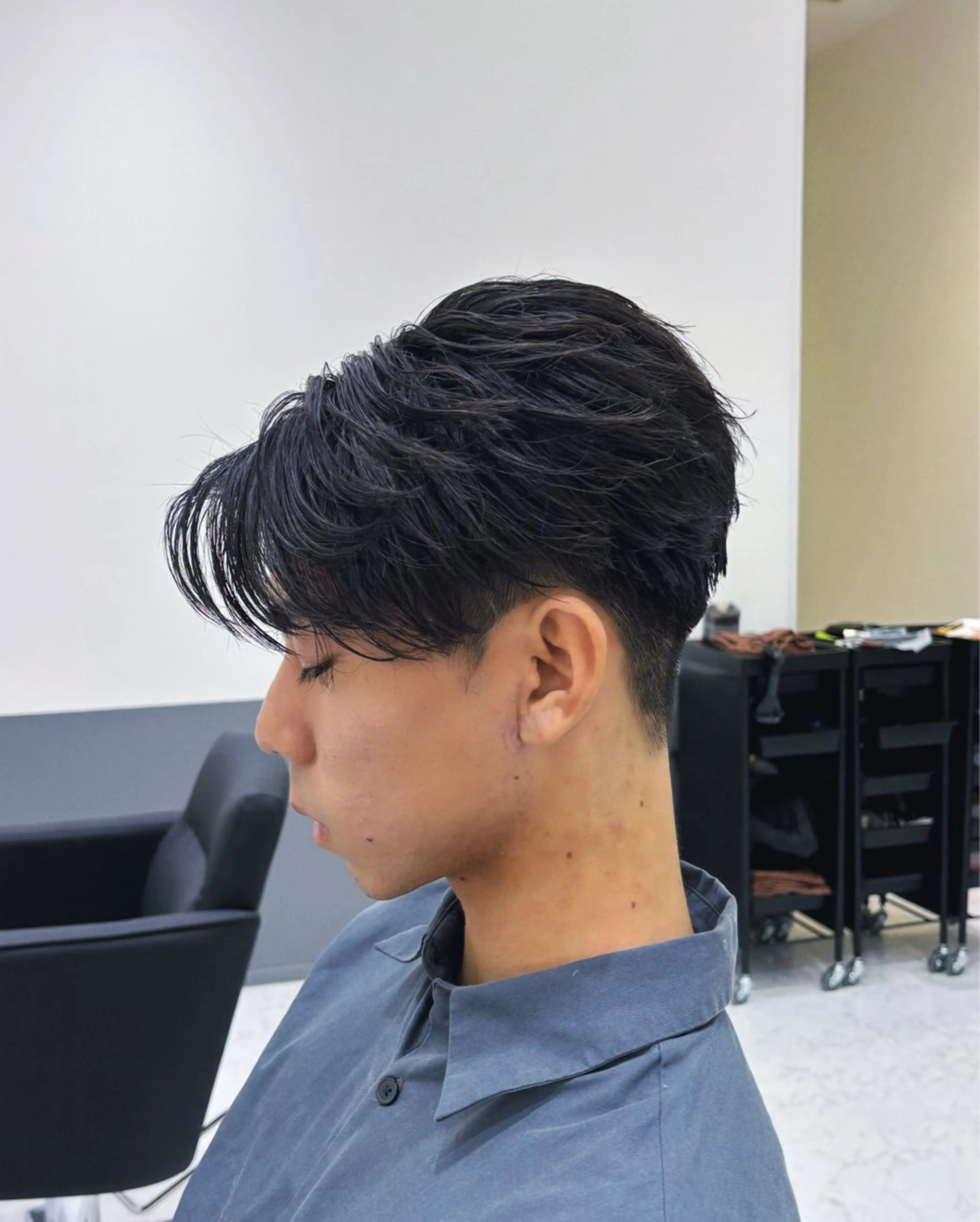 パーマ メンズ フェザーパーマ メンズパーマ パーマ 常原 悠希のヘアスタイル