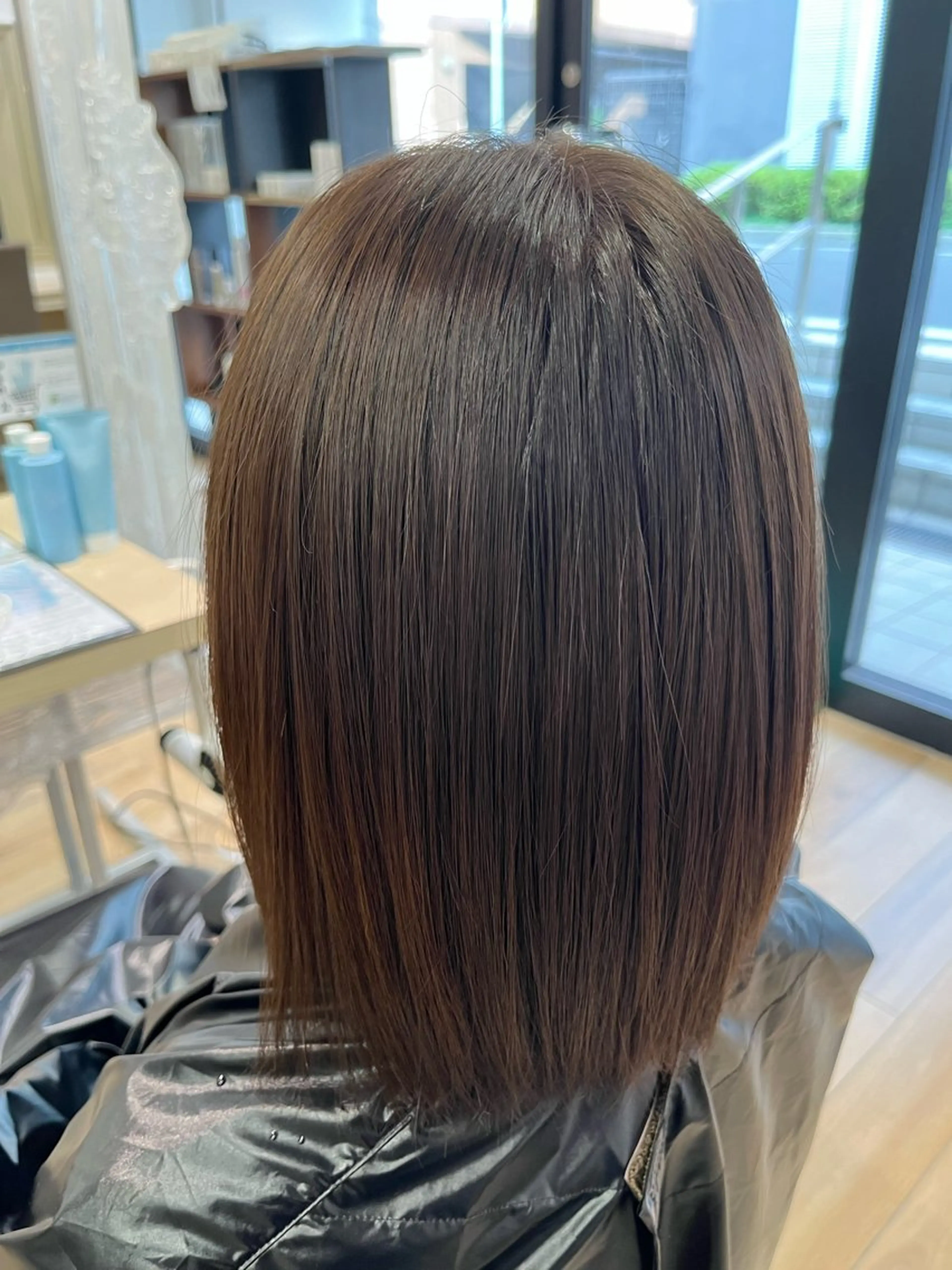 ミディアム カラー ヘアカラー 稲垣 舜典のヘアスタイル