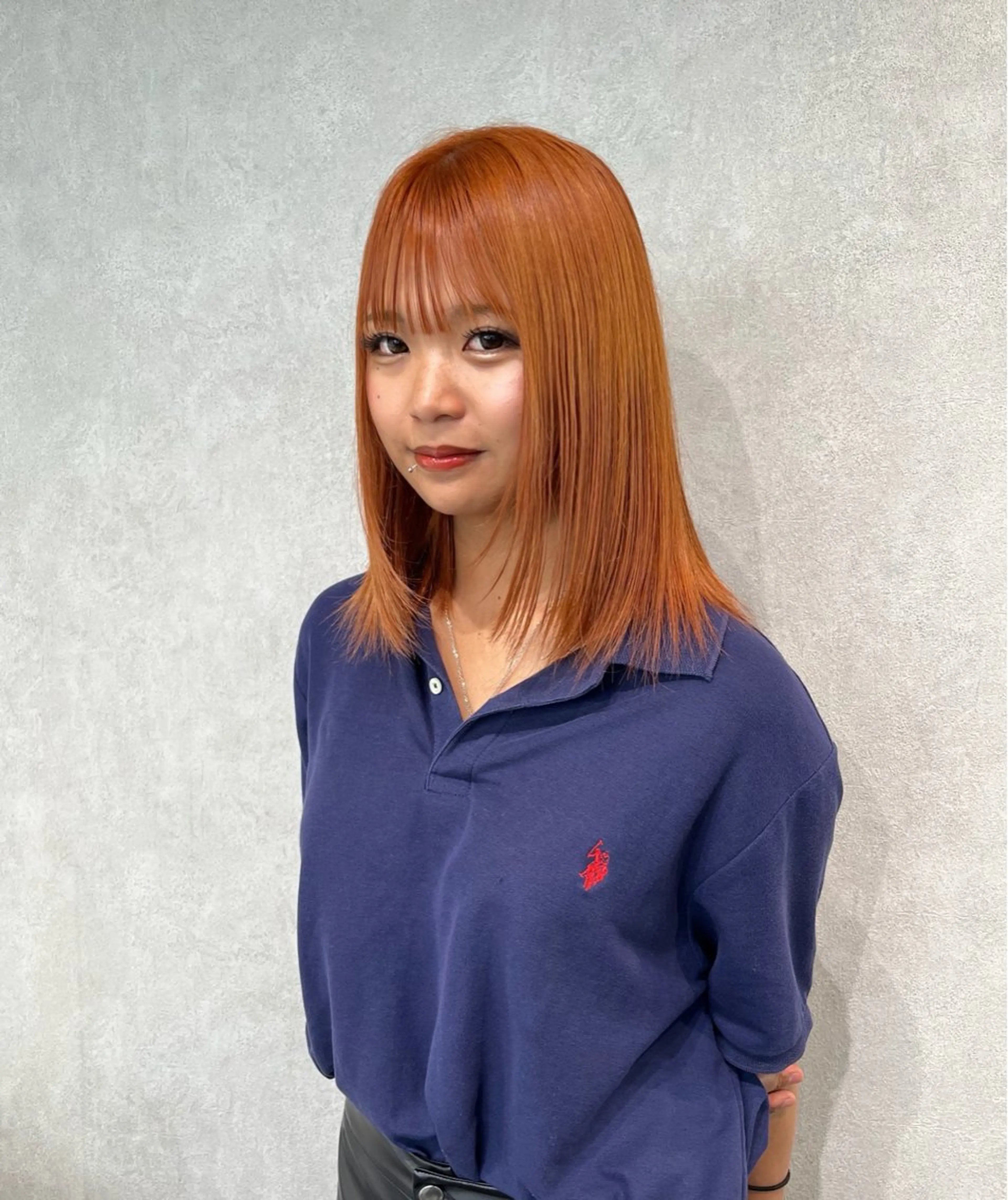 ミディアム カラー ブリーチ ハイトーンカラー ヘアカラー 艶ハイトーン/ 輝保🤍✨のヘアスタイル