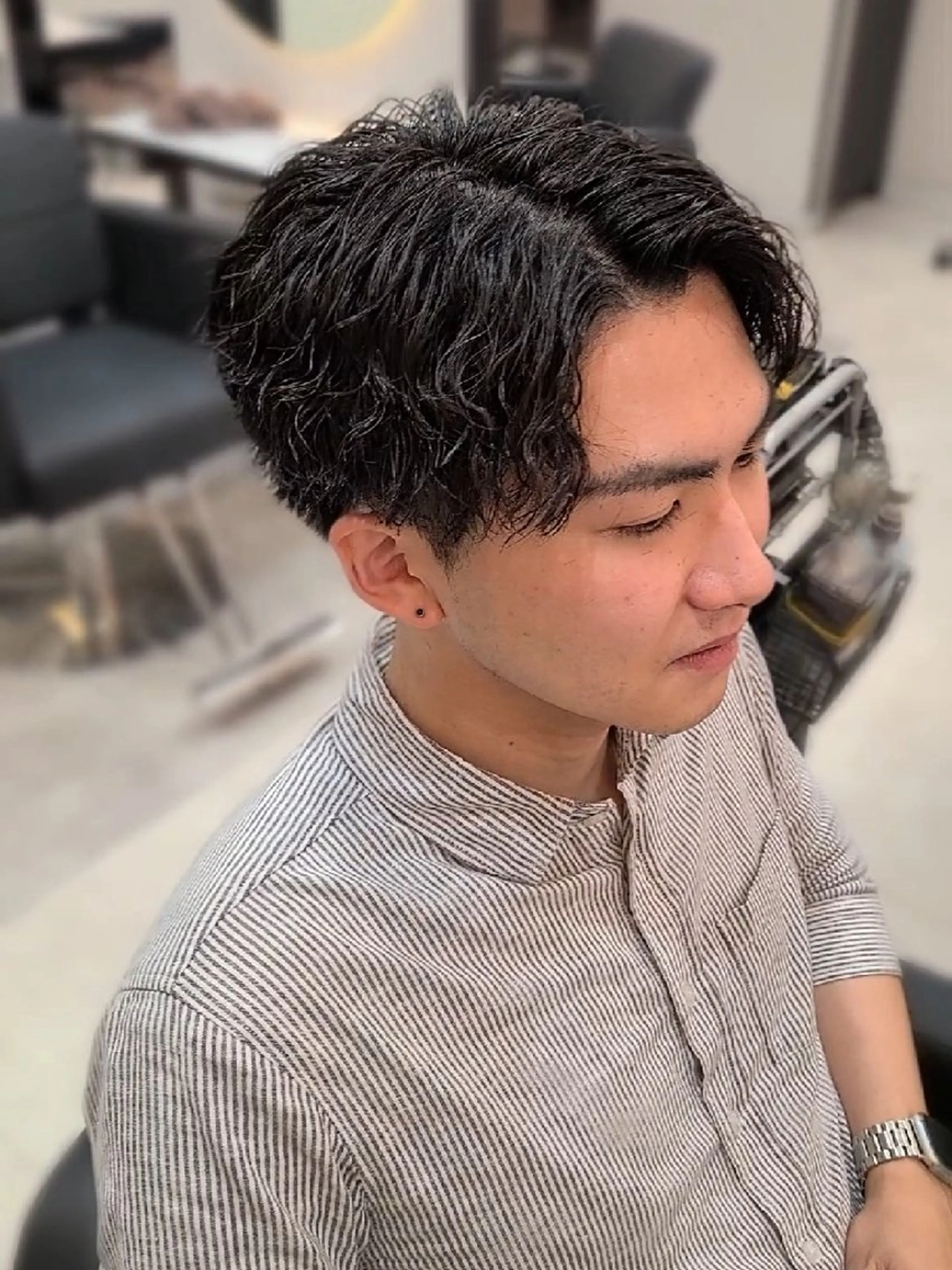 メンズ パーマ メンズパーマ カット パーマ ヘアセット Lapis 名古屋駅前店所属・LEN名古屋/パーマ メンズ特化美容師のヘアスタイル