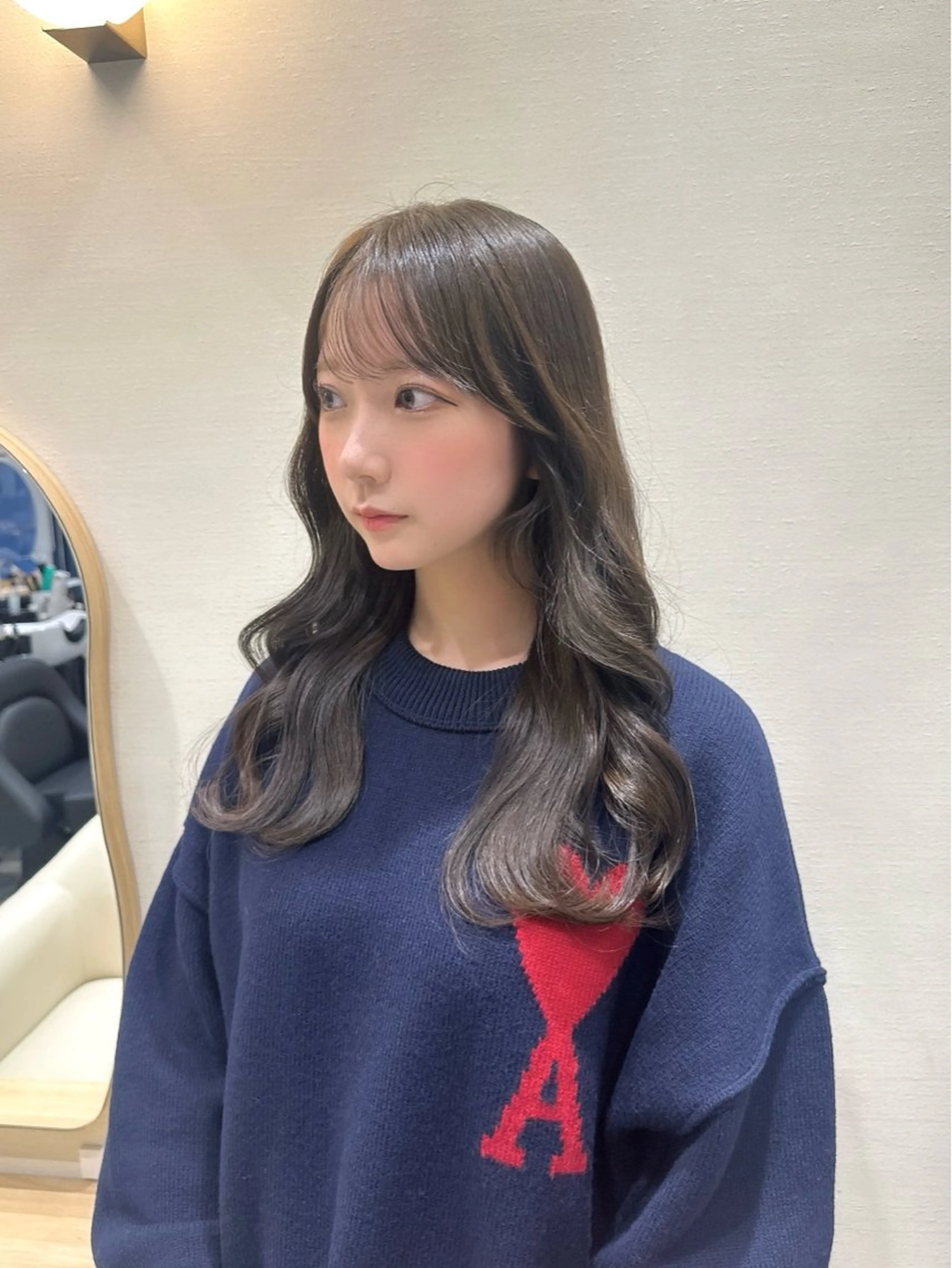 ロング カラー ベージュカラー ブリーチ ブリーチなしカラー カット ヘアカラー トリートメント LUMO所属・矢野 晃平のヘアスタイル