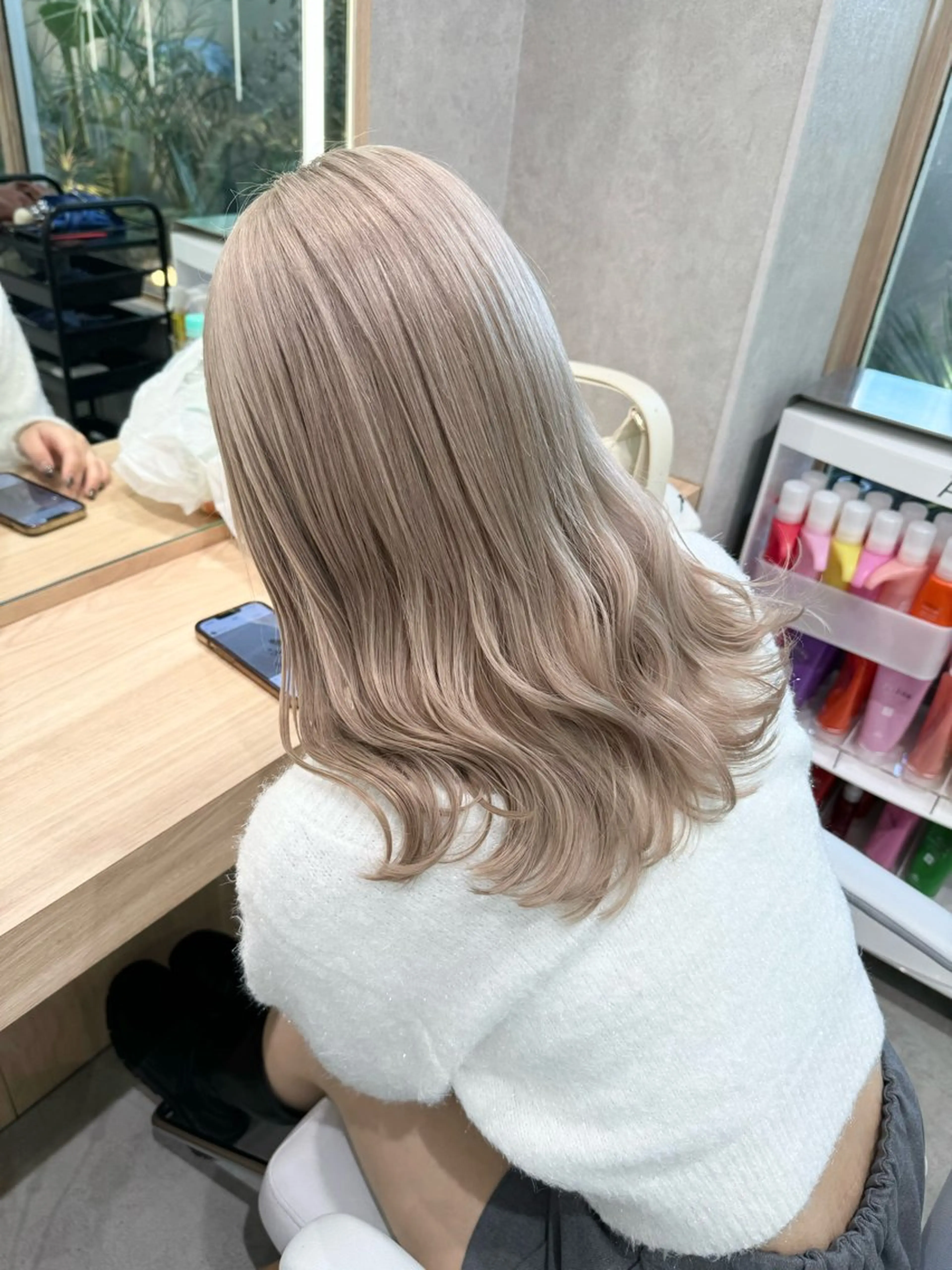 🌸黒髪卒業🌸ケアブリーチ+ヘアカラーの写真