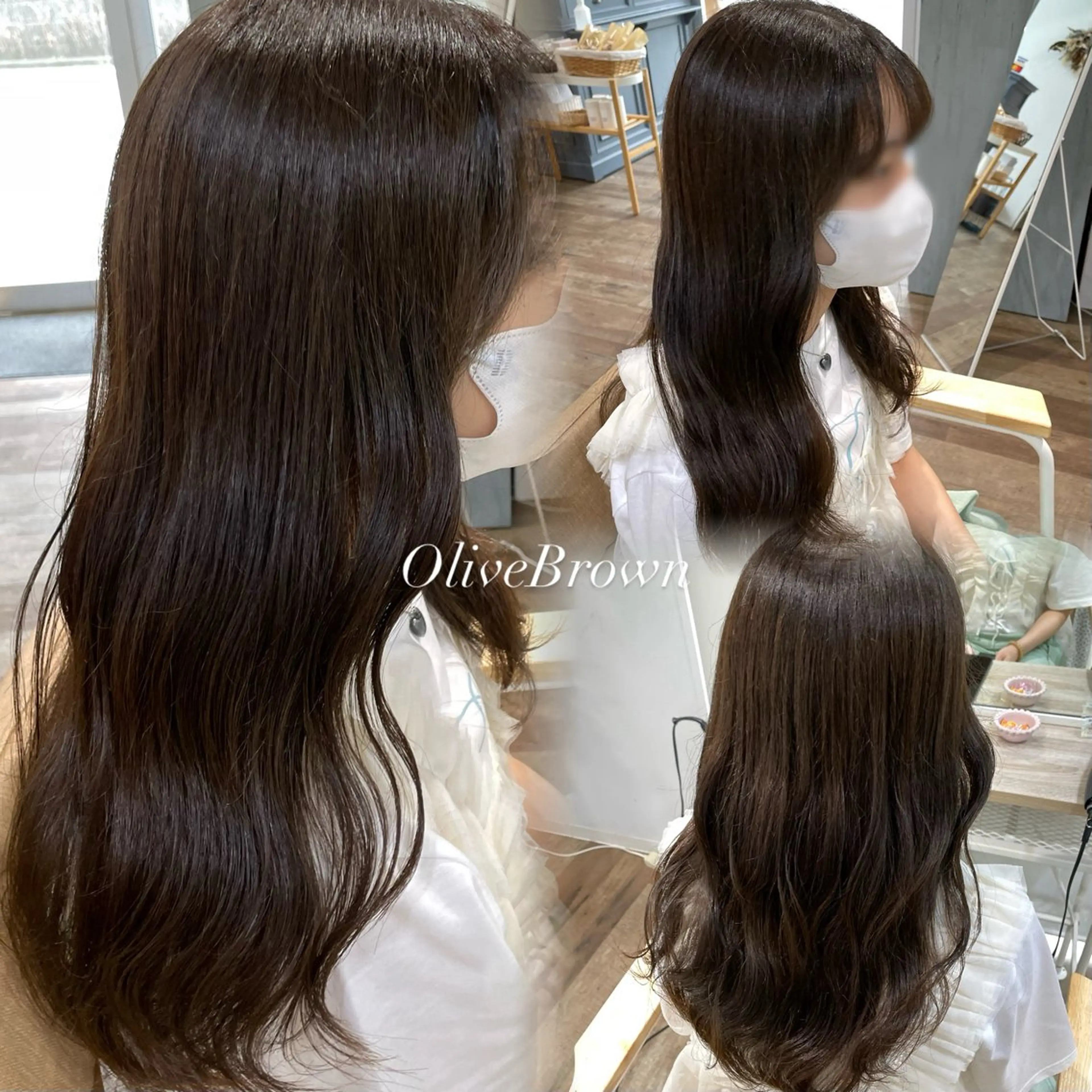 ロング カット ヘアカラー トリートメント ピンク・ラベンダー/ レイヤー/NANAのヘアスタイル